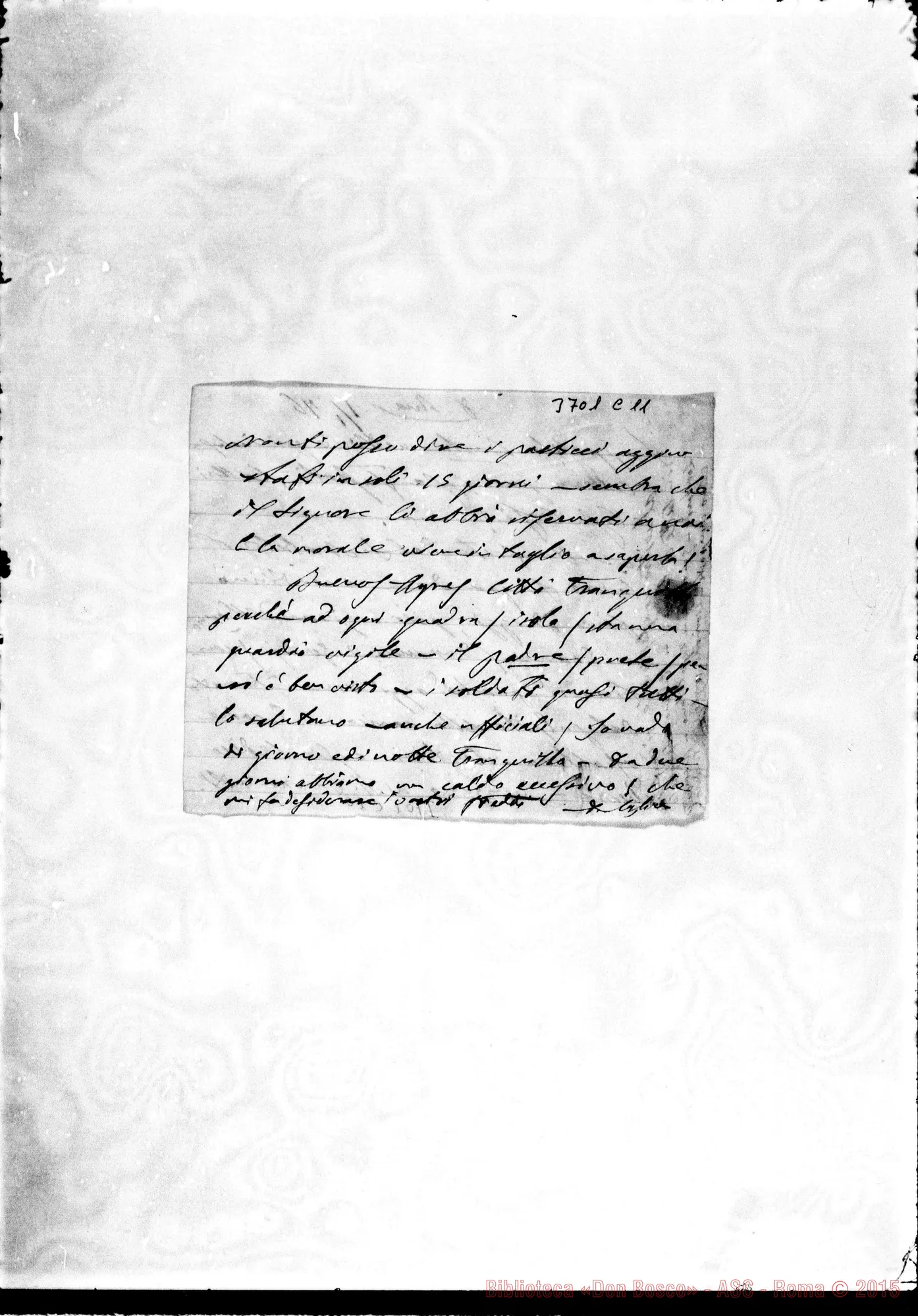 Fotogramma C 11 — Cagliero Giovanni, card. s.l., 1-01-1876