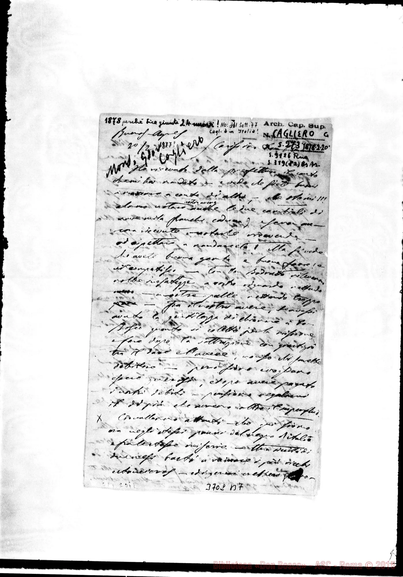 Fotogramma B 7 — « « Buenos A., 20-02-1877
