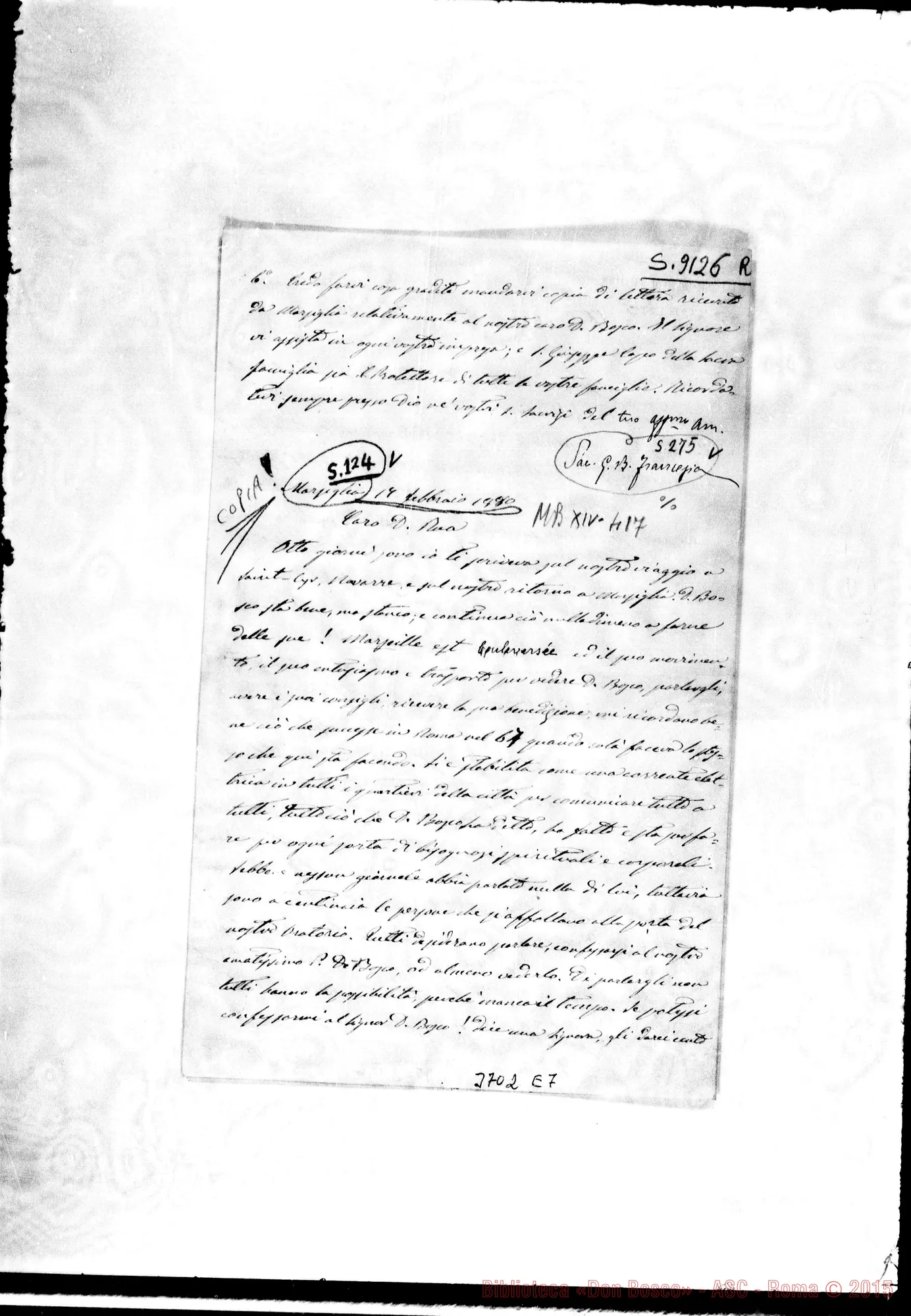 Fotogramma E 7 — « « Marsiglia, 17-02-1880