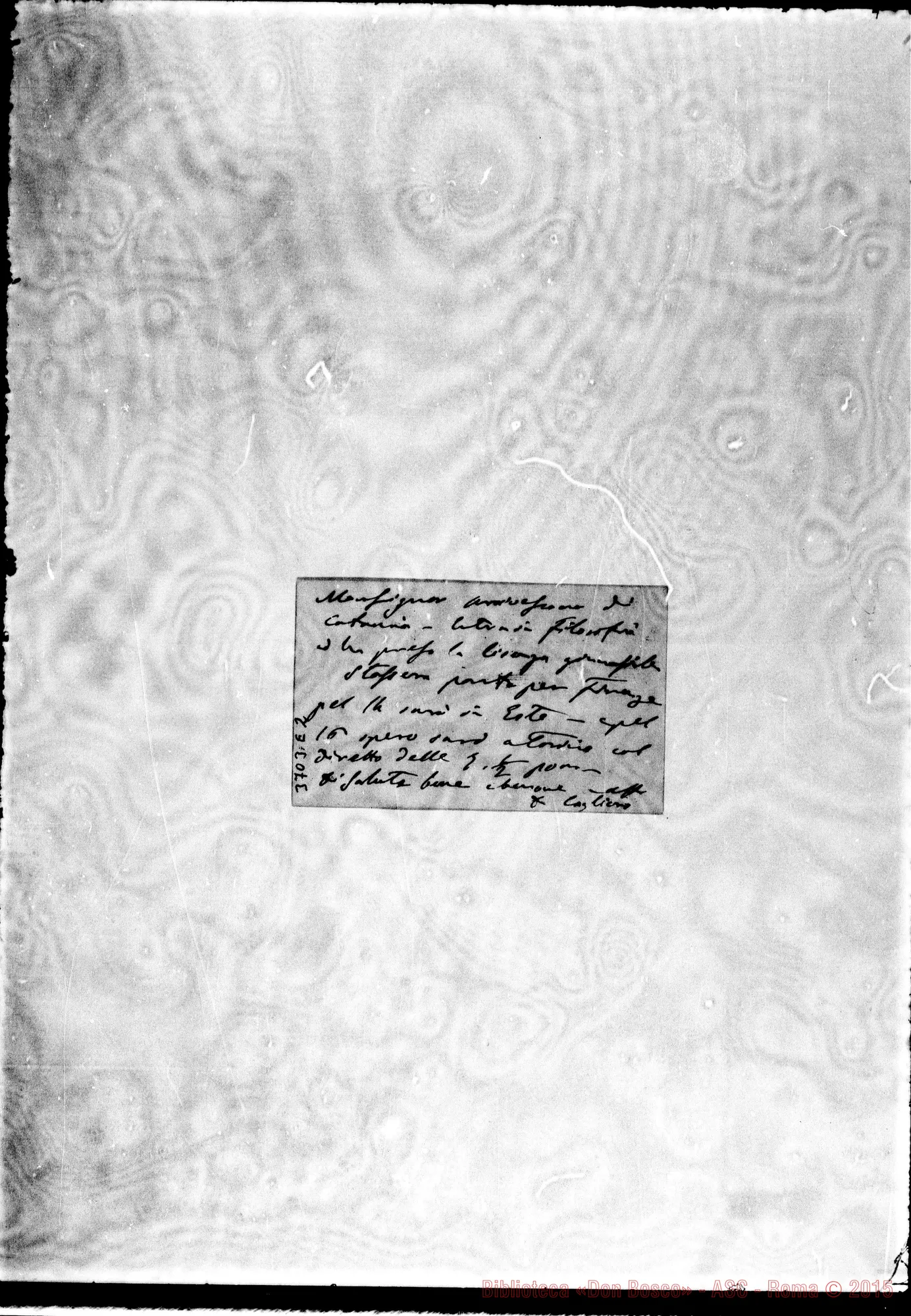 Fotogramma E 2 — « « Roma, 12-11-1882 Autogr. Rua Biglietto