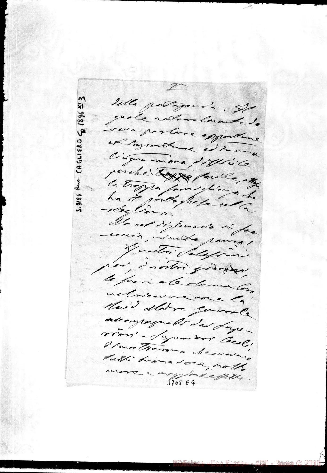 Fotogramma E 9 — « « Montevideo, 3-11-1896 Autogr. Rua