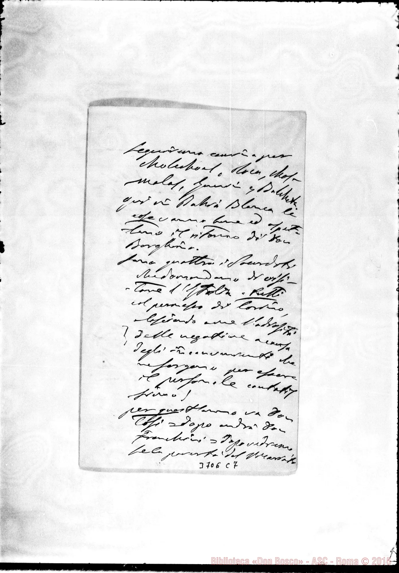 Fotogramma C 7 — « « Bahía Blanca, 19-11-1901 Autogr. Rua