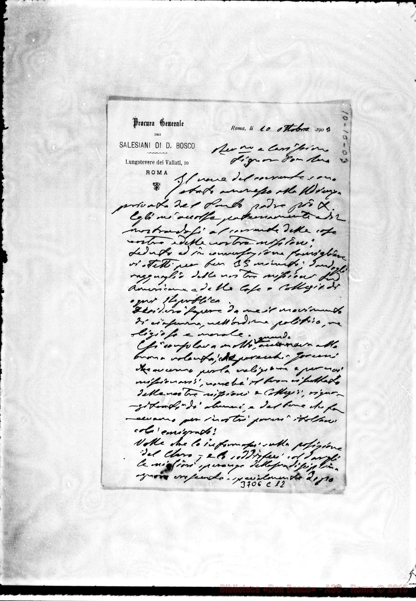 Fotogramma C 12 — « « Roma, 10-10-1903