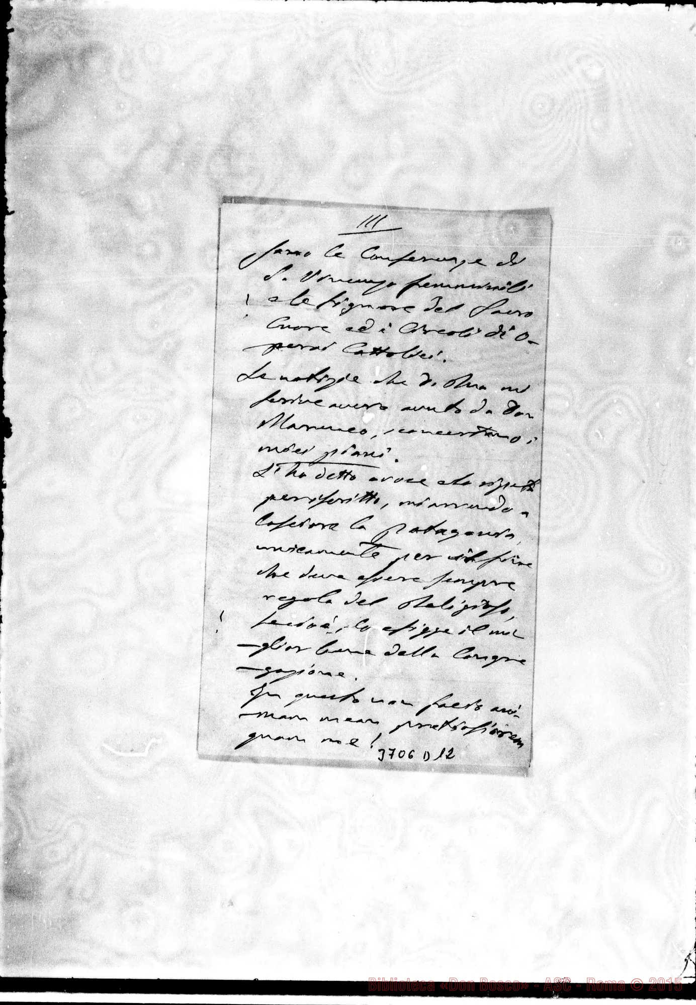 Fotogramma D 12 — « « Patagones, 28-03-1904 Autogr. Rua