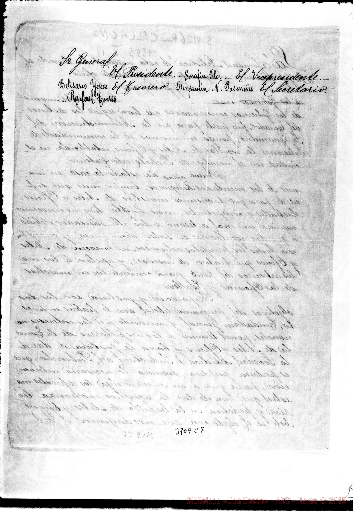 Fotogramma C 7 — « « Quito, 19-10-1895 Autogr. Rua