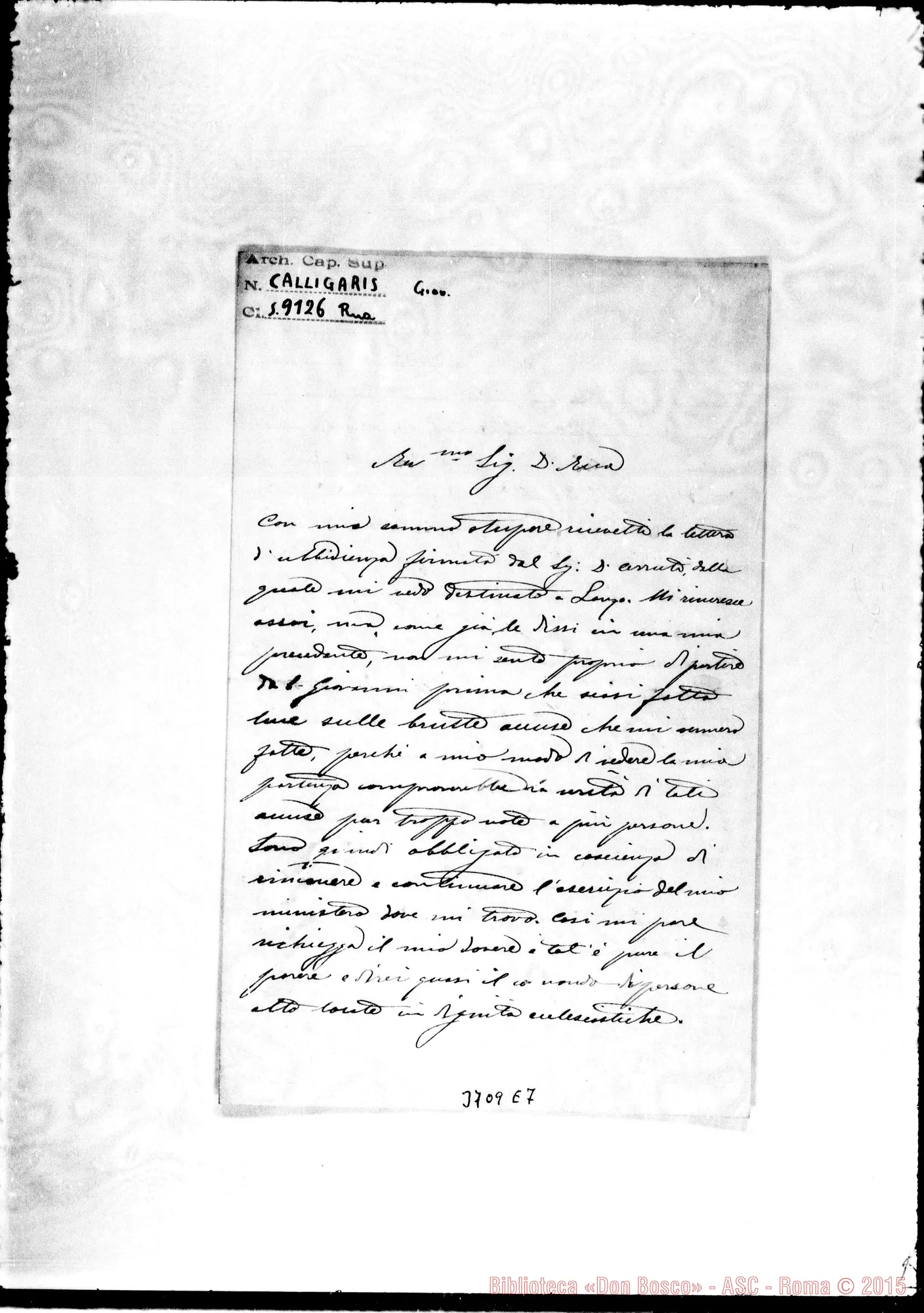 Fotogramma E 7 — Calligaris Giovanni, sac. Trino, 1-10-1894