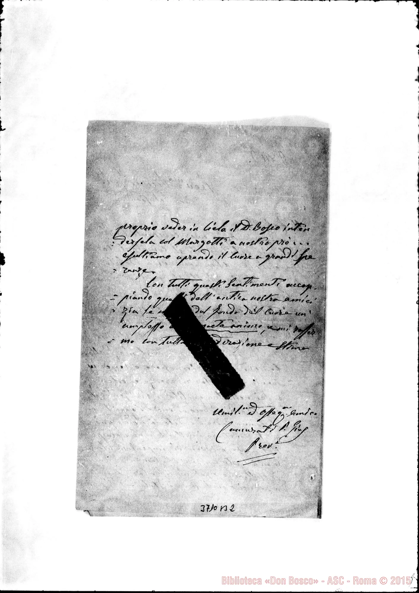 Fotogramma B 2 — Camurati Giuseppe, sac. Mirabello, 8-02-1888