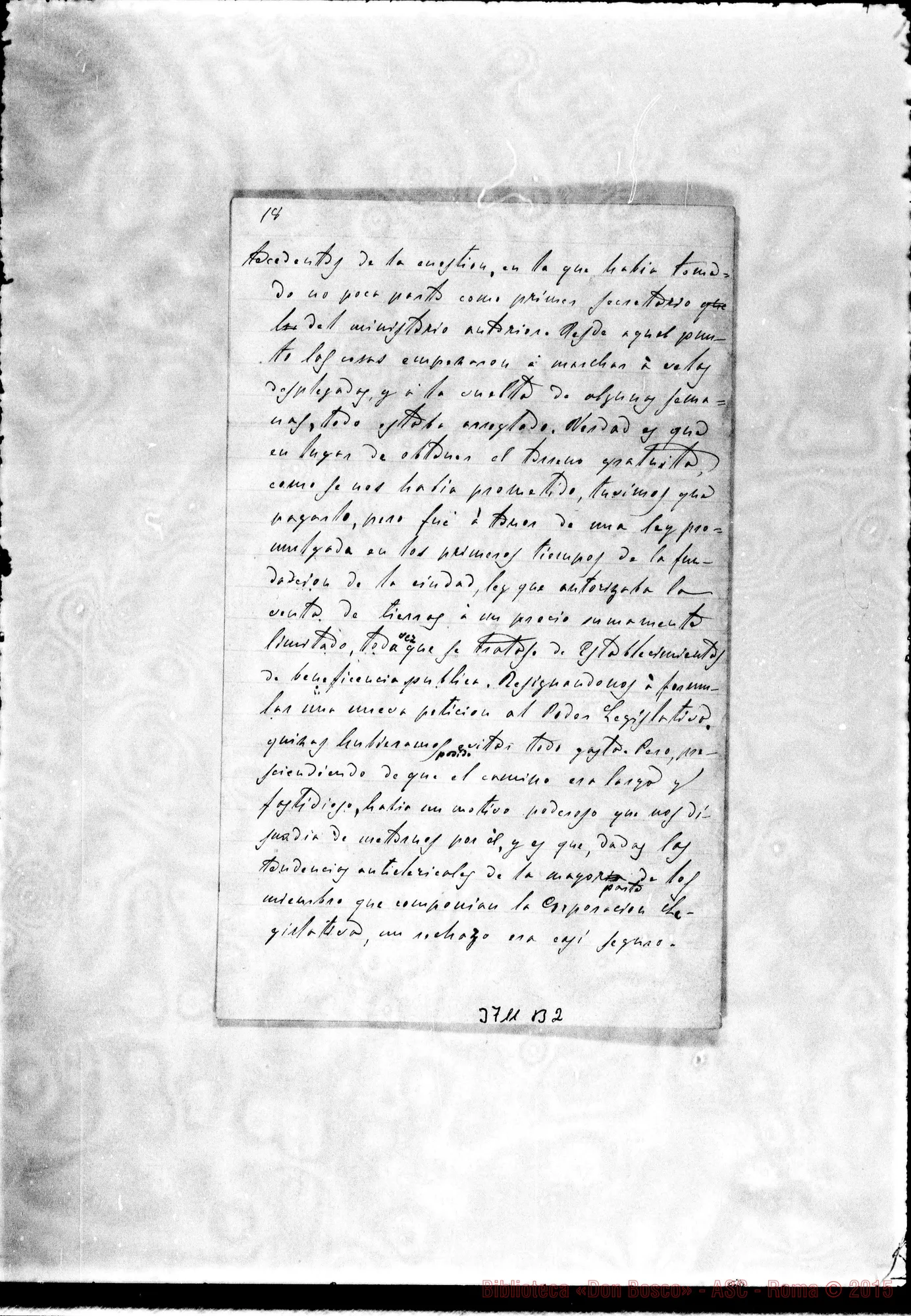 Fotogramma B 2 — Caprioglio Felice, SDB La Piata, 31-12-1888 Autogr. Rua