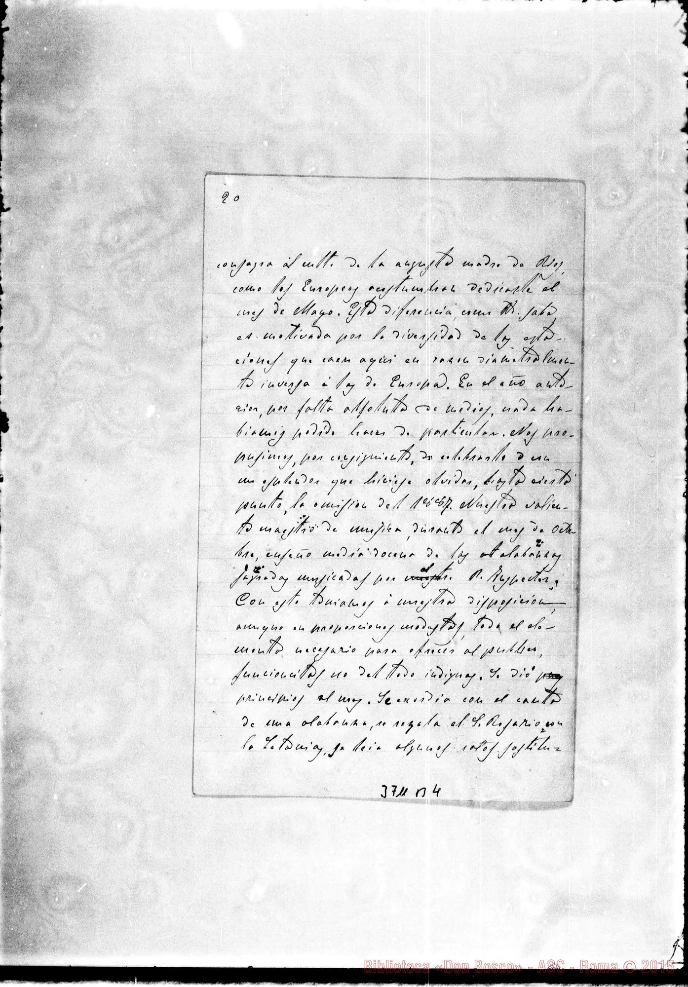 Fotogramma B 4 — Caprioglio Felice, SDB La Piata, 31-12-1888 Autogr. Rua