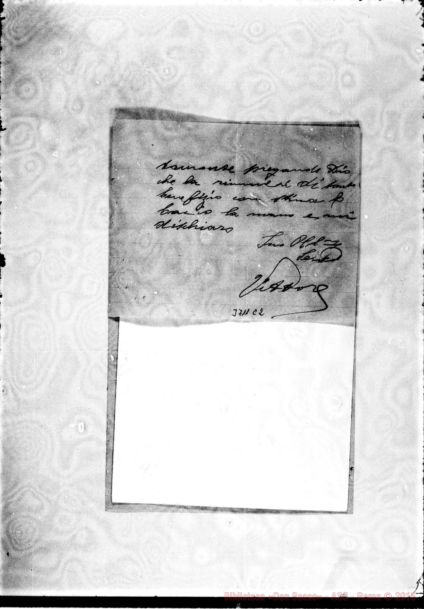 Fotogramma C 2 — Caprioglio Vittore Casa, 30-01-1897 Autogr. Rua. All. lett. di D. Rinetti