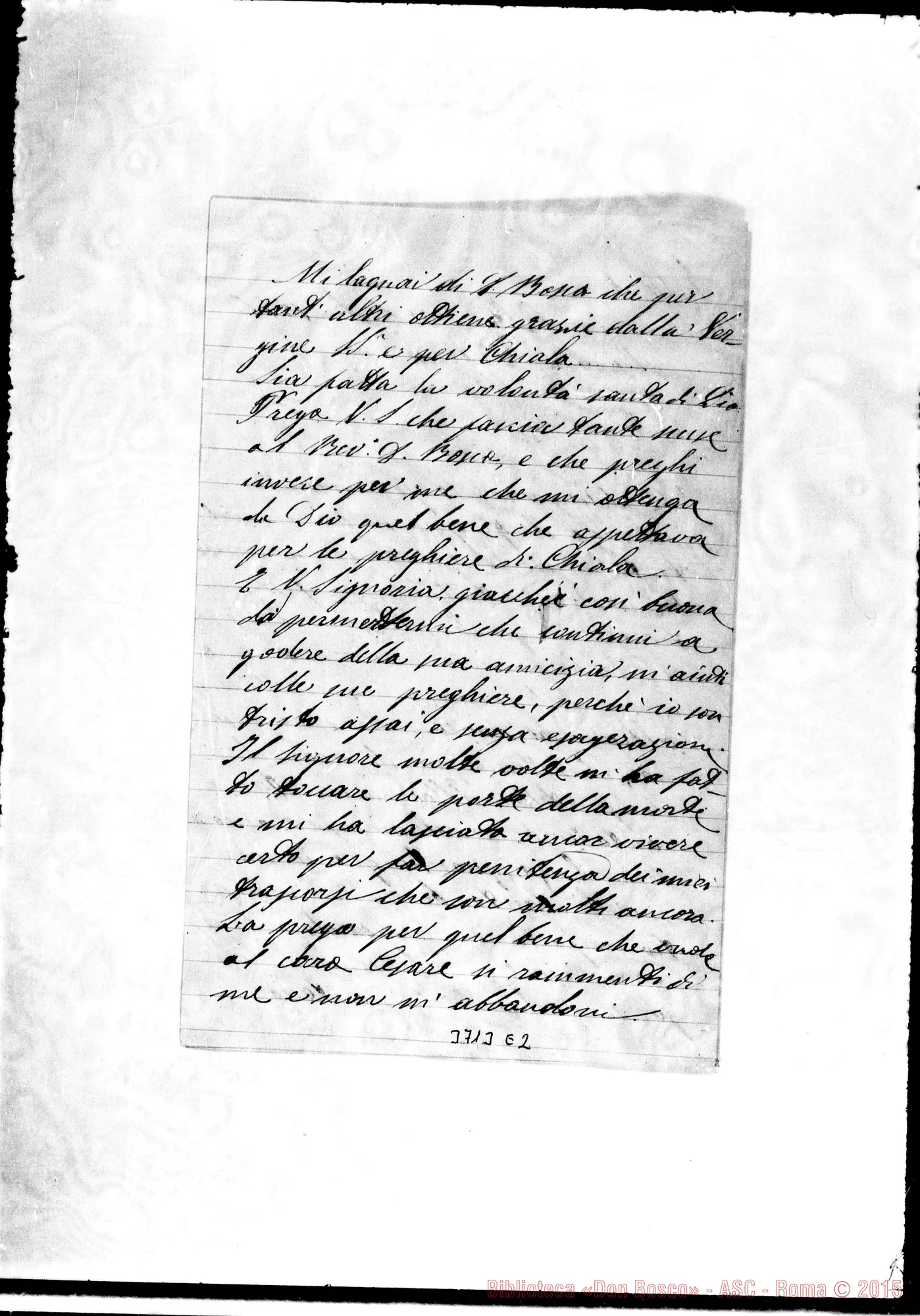 Fotogramma E 2 — « « Caltanis., 31-07-1876 Autogr. Rua su D. Chiala