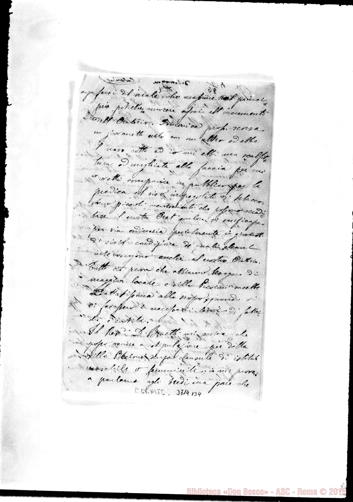 Fotogramma B 4 — « « Catania, 29-12-1886 Autogr. Rua