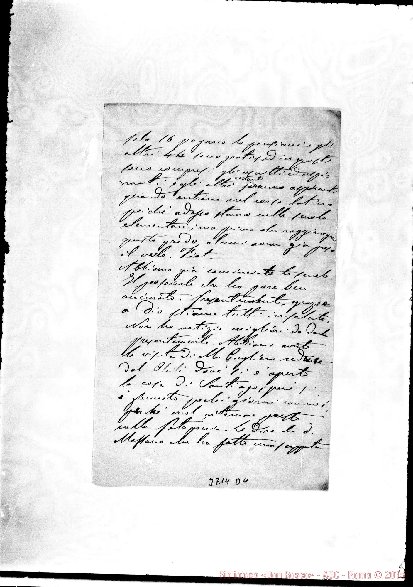Fotogramma D 4 — « « Las Piedras, 8-03-1892 Autogr. Rua