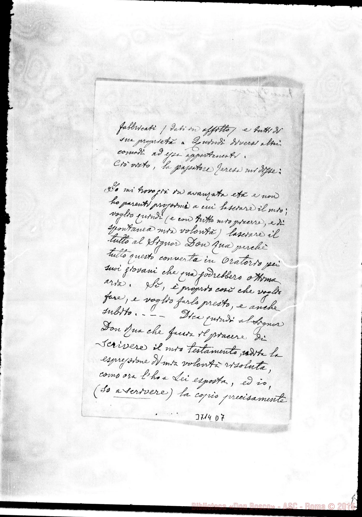 Fotogramma D 7 — Clary Chiaffredo, sac. Scalenghe, 18-07-1905 Autogr. Rua E Rinaldi