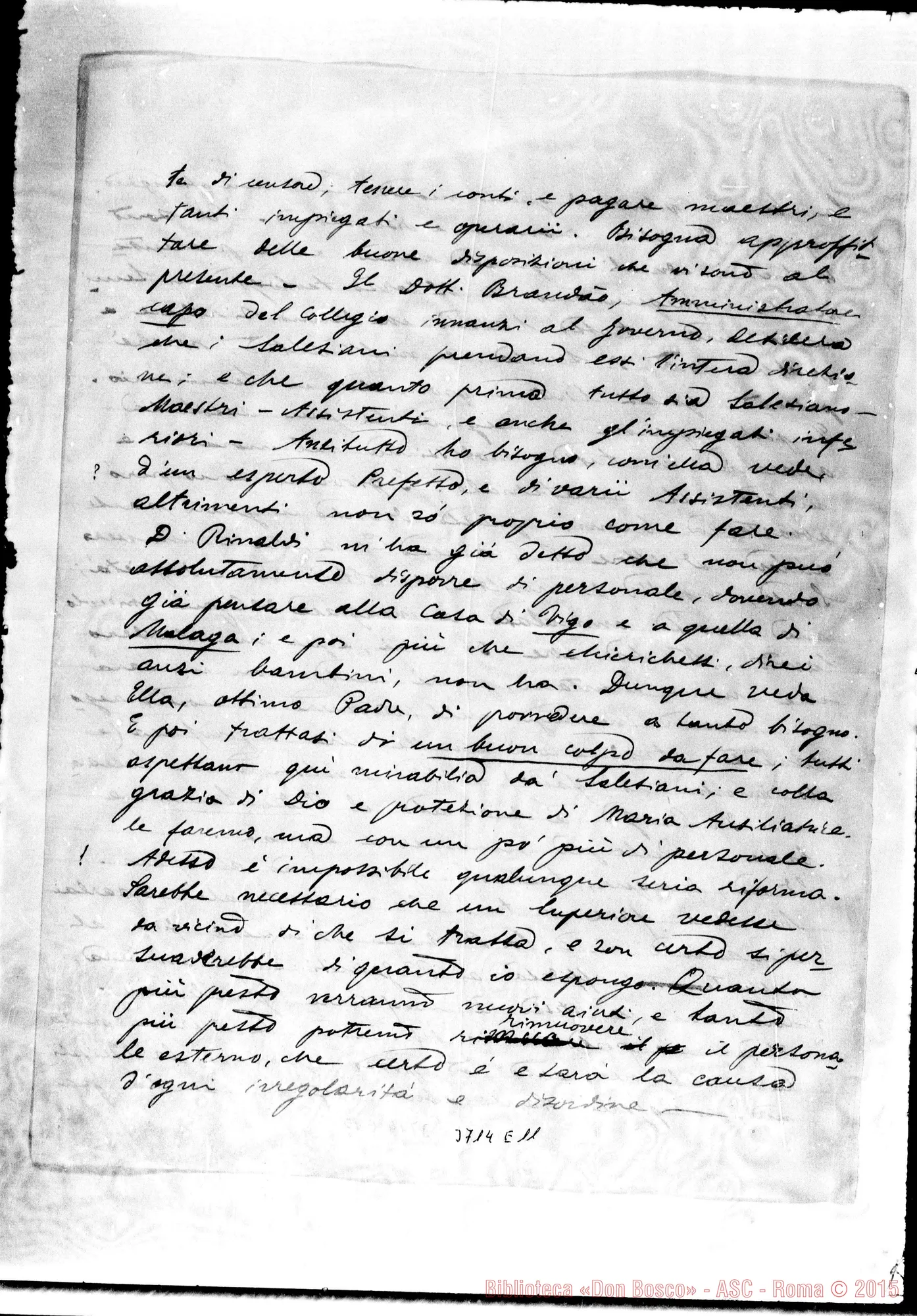 Fotogramma E 11 — Cogliolo Pietro, SDB Braga, 12-11-1894 Autogr. Rua
