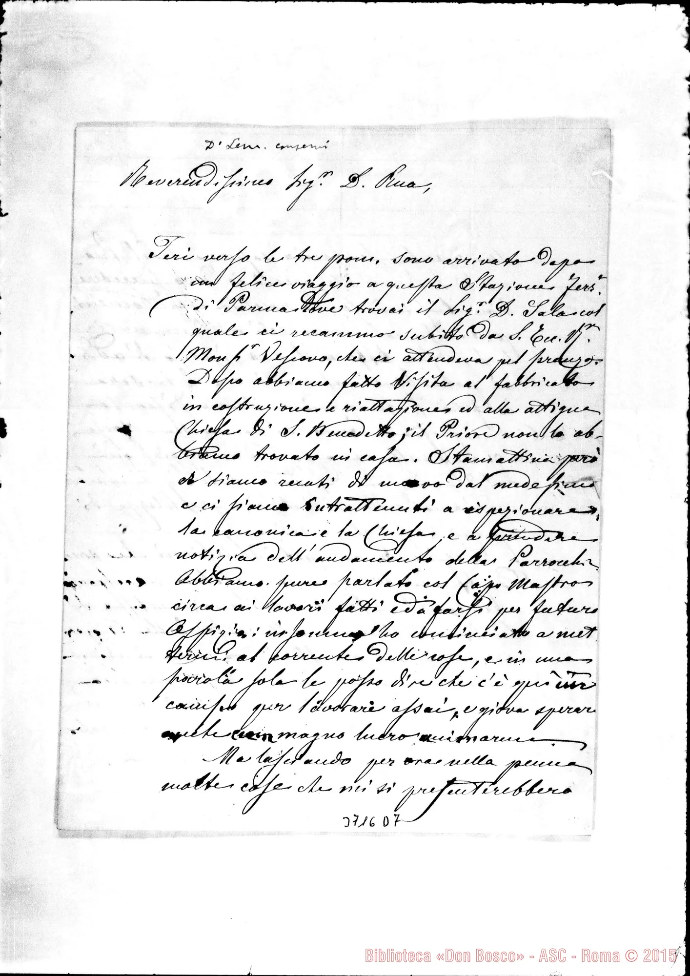 Fotogramma D 7 — « « Parma, 31-10-1888 Autogr. Rua