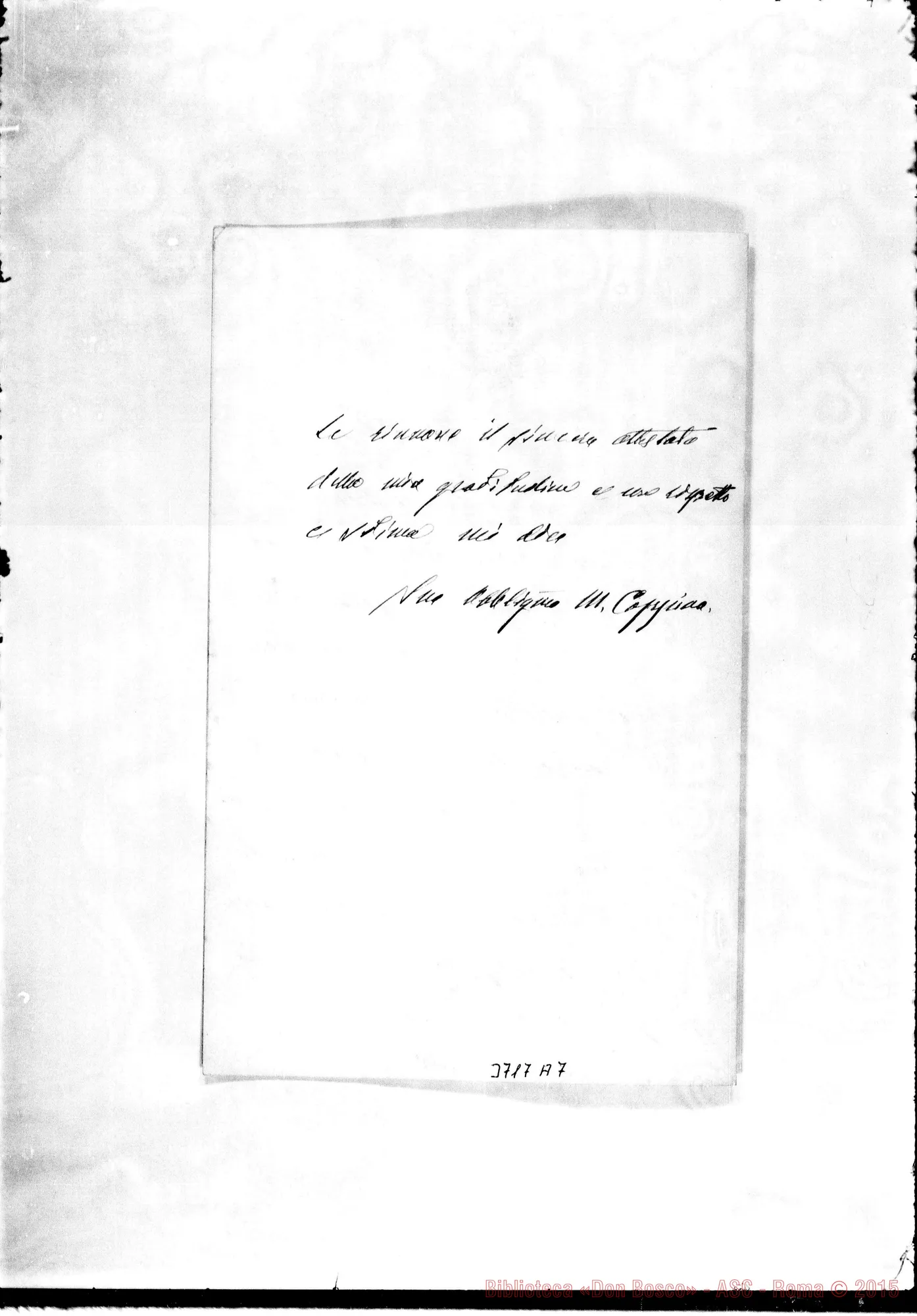 Fotogramma A 7 — Coppino Michele, deputato Roma, 19-02-1898