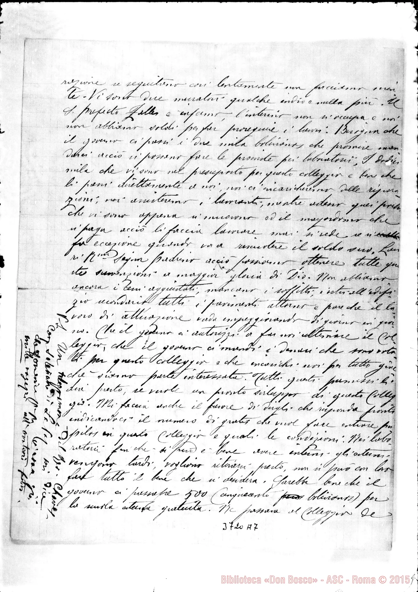 Fotogramma A 7 — « « La Paz, 17-03-1896 Autogr. Rua