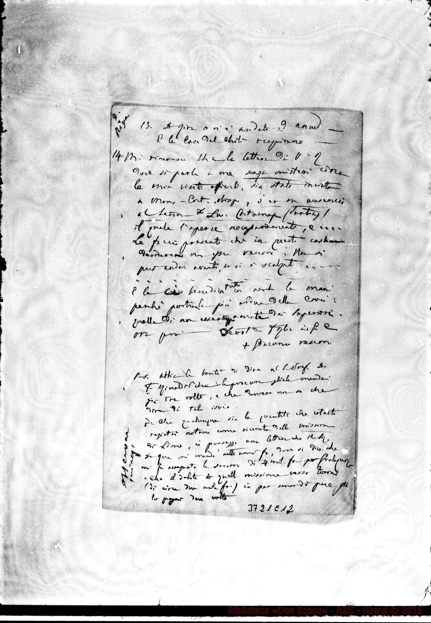 Fotogramma E 12 — « « Lima, 18-04-1903 Autogr. Rua