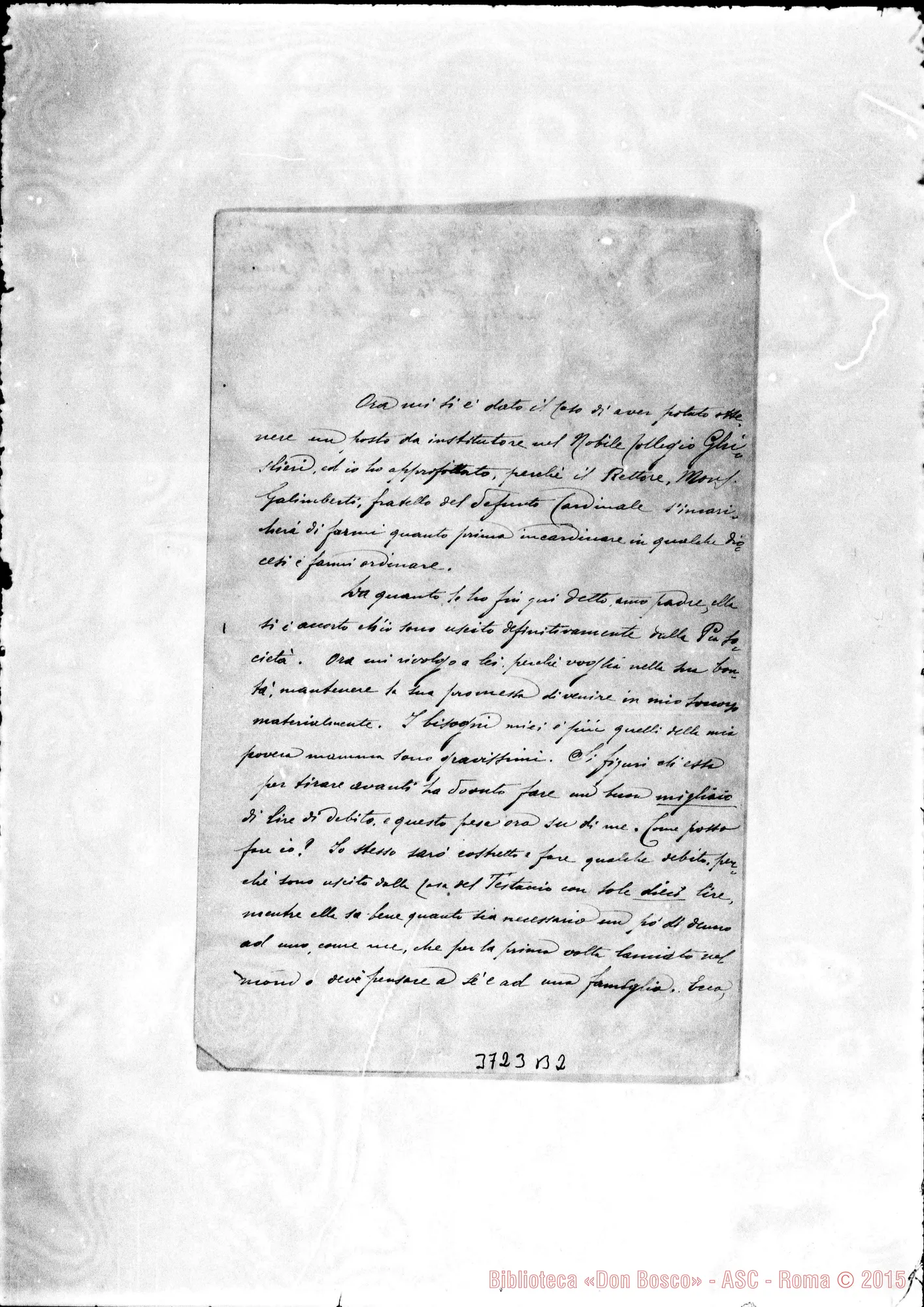 Fotogramma B 2 — « « Roma, 15-07-1906 Autogr. Rua