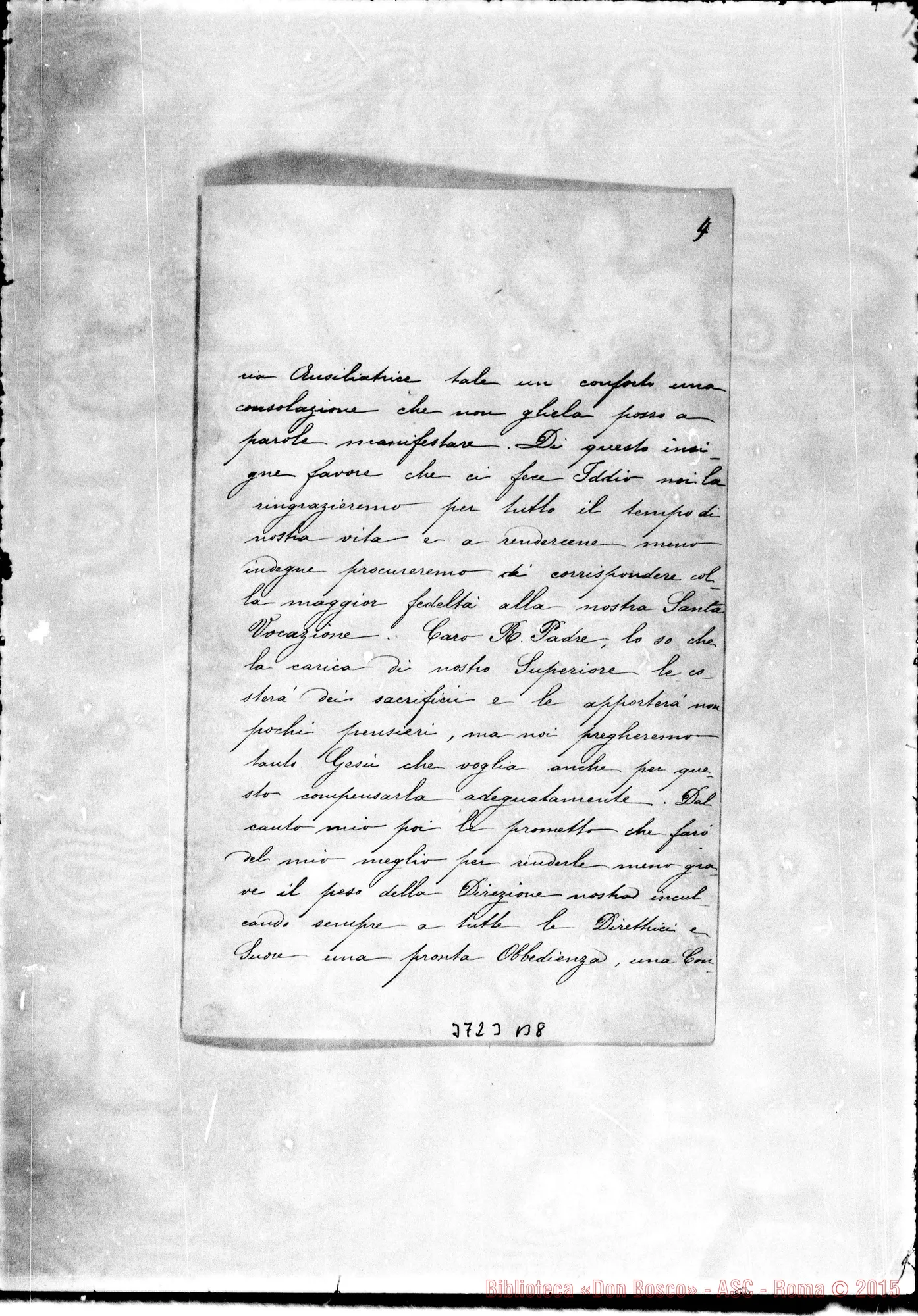 Fotogramma B 8 — Daghero Caterina, FMA Nizza, 9-02-1888