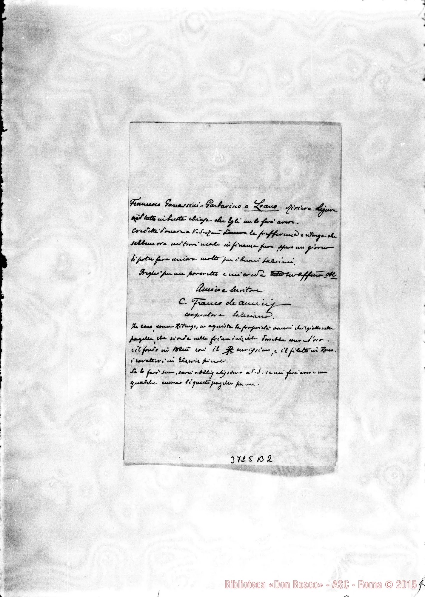 Fotogramma B 2 — De Amicis Franco, coop. s.l., 15-10-1895