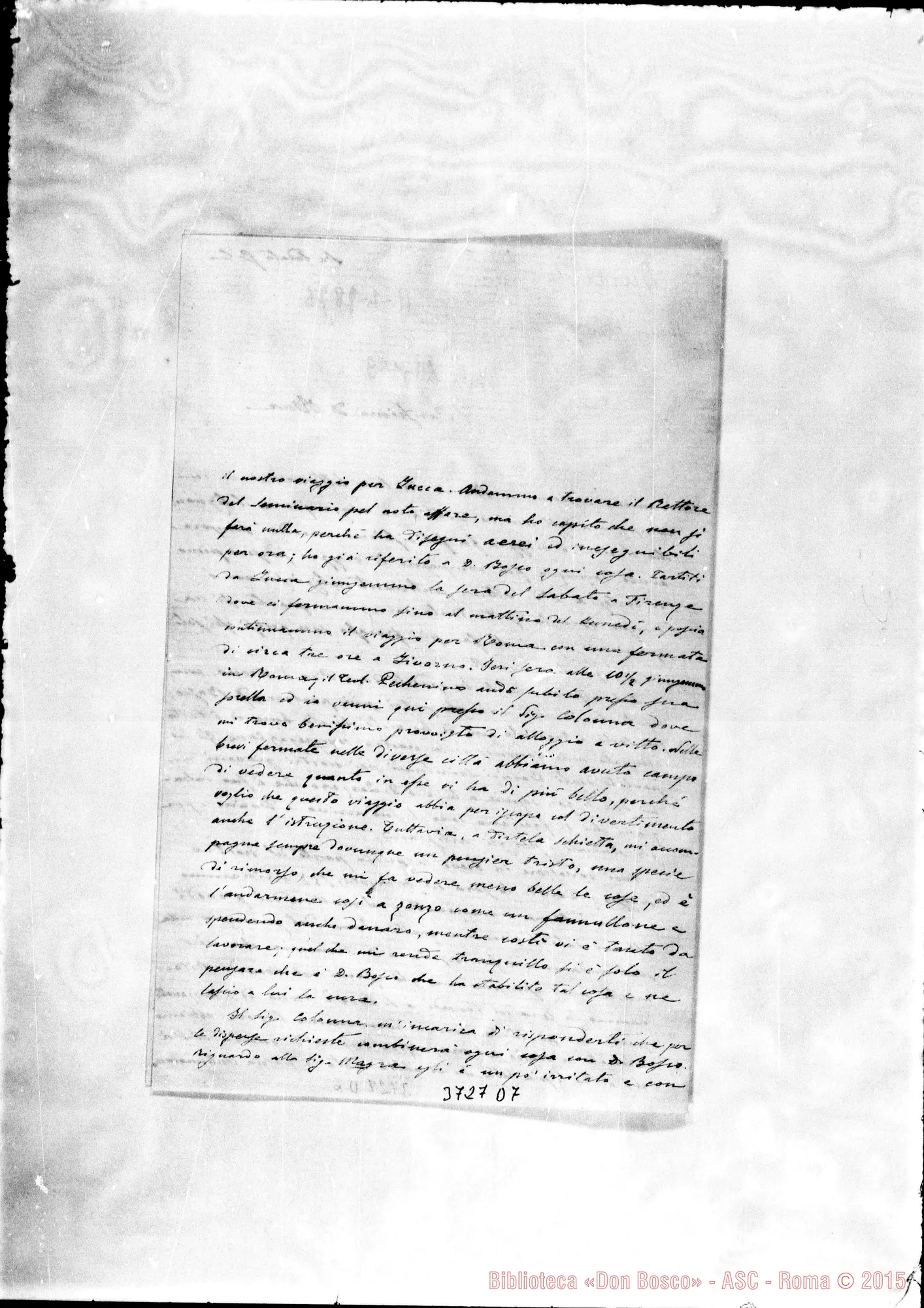 Fotogramma D 7 — Durando Celestino, SDB Roma, 11-04-1876