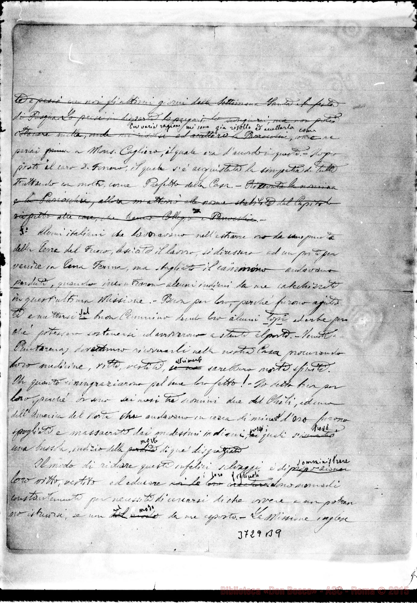 Fotogramma B 9 — « « Puntarenas, 3-04-1888 Autogr. Rua