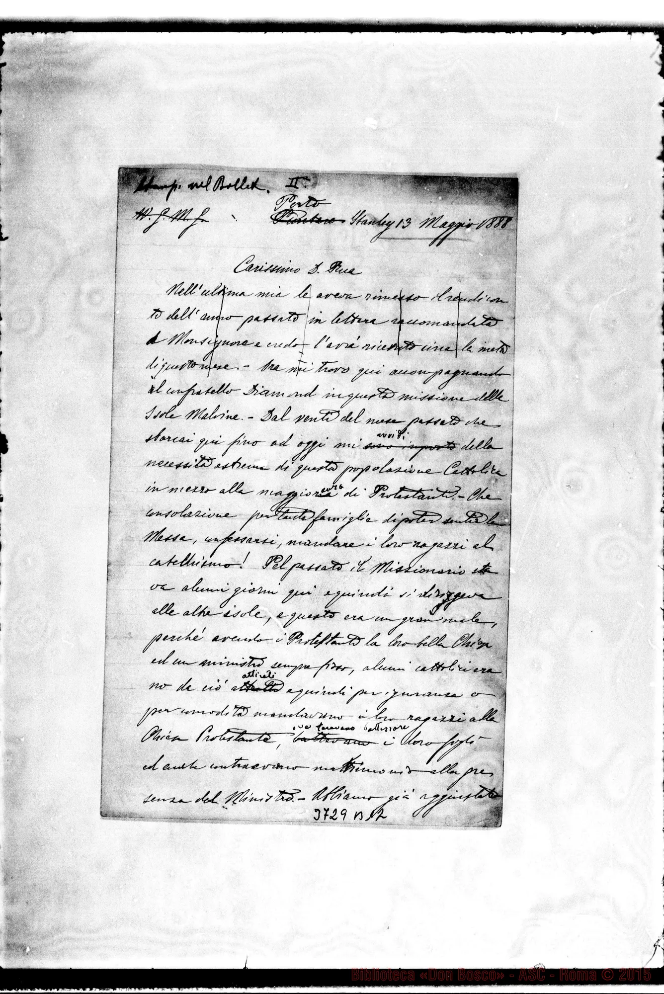 Fotogramma B 12 — « « Port Stanley, 13-05-1888
