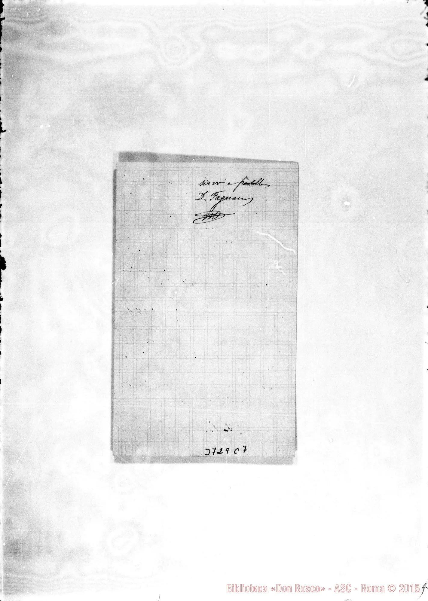 Fotogramma C 7 — « « Montevideo, 28-11-1888 Autogr. Rua