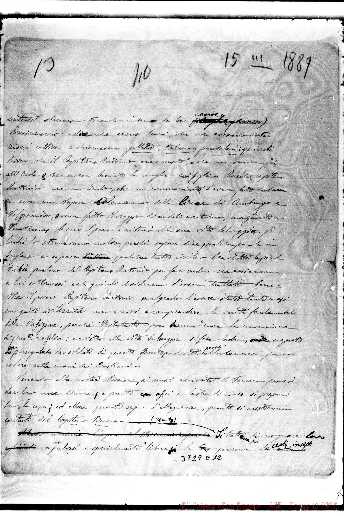 Fotogramma E 12 — « « Puntarenas, 15-03-1889