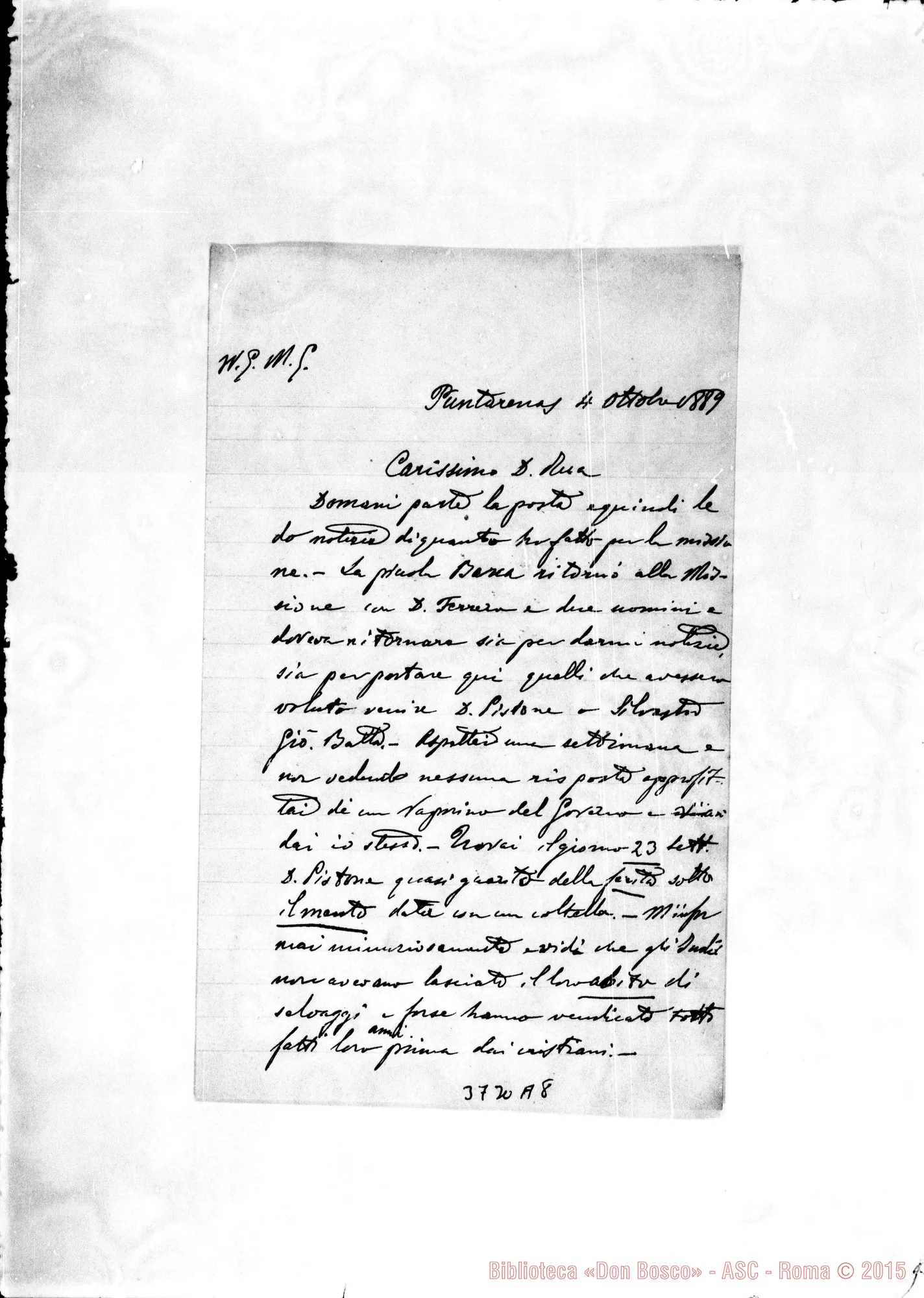 Fotogramma A 8 — « « Puntarenas, 4-10-1889