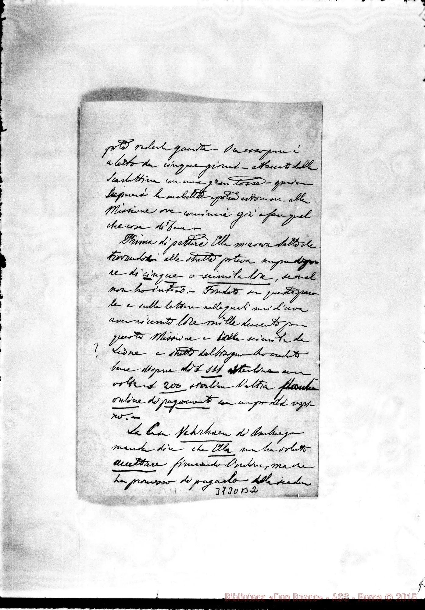 Fotogramma B 2 — « « Puntarenas, 31-10-1889 Autogr Rua All. altra A D. Rossi