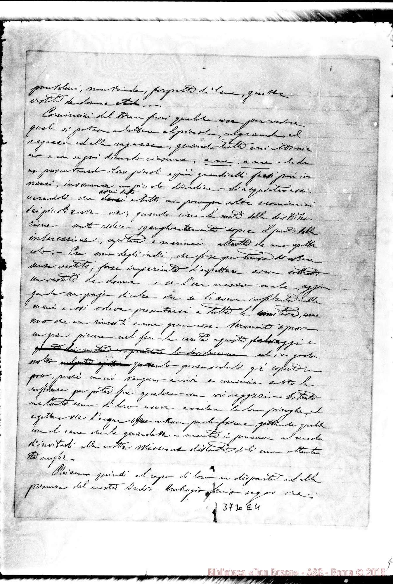 Fotogramma E 4 — « « Puntarenas, 4-03-1890 Autogr. Rua
