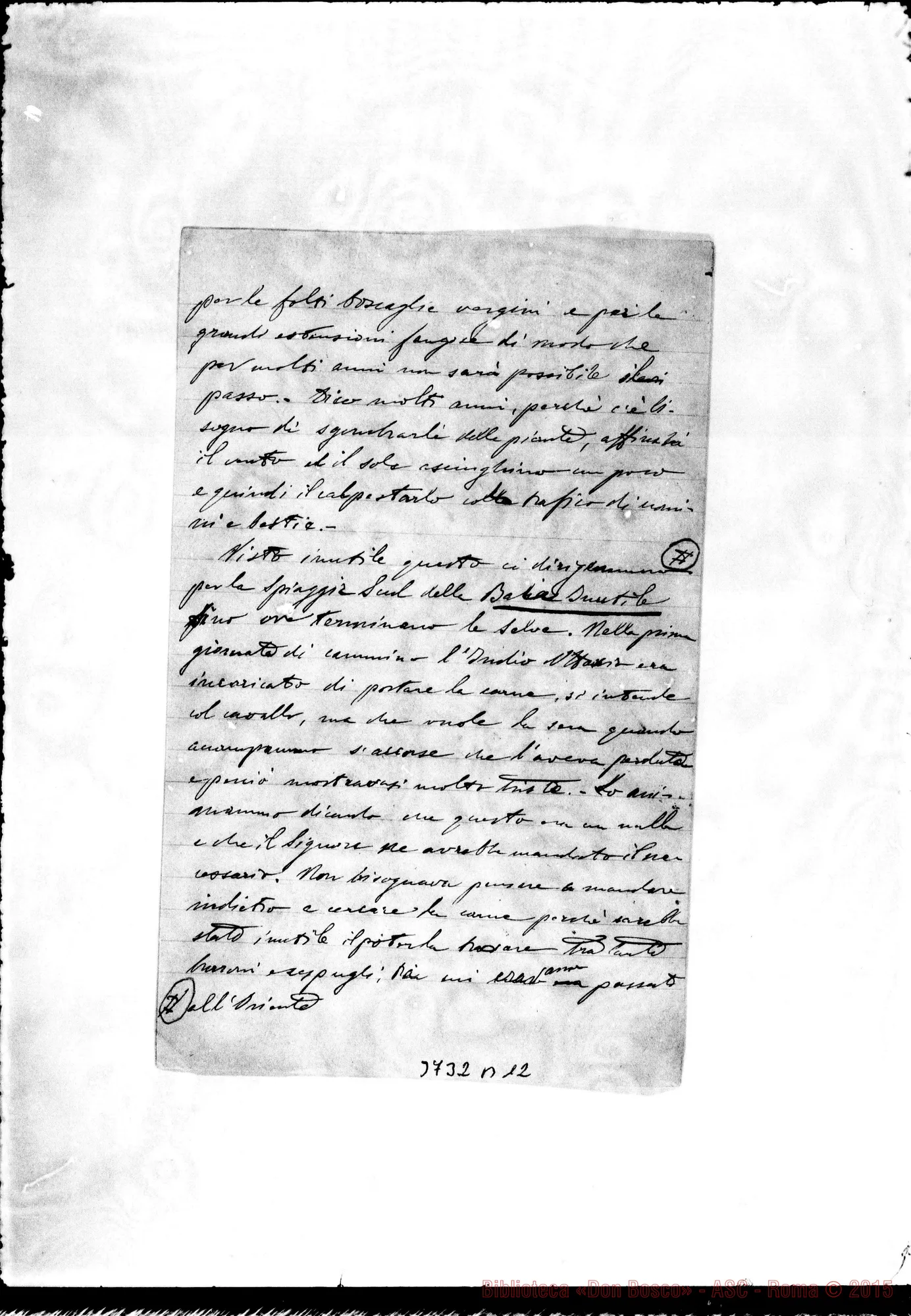 Fotogramma B 12 — « « Puntarenas, 17-03-1893 Con trascrizione
