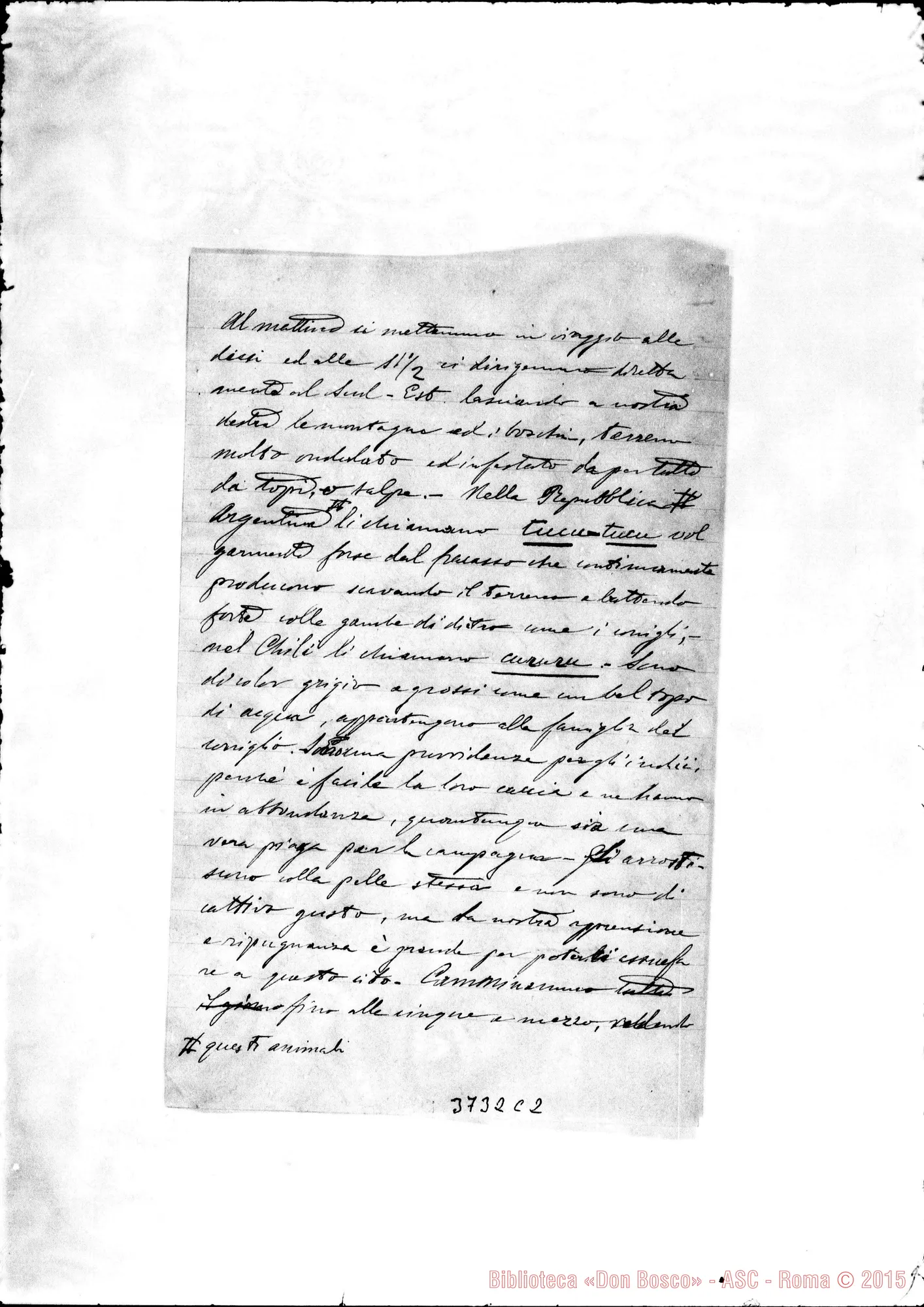 Fotogramma C 2 — « « Puntarenas, 17-03-1893 Con trascrizione