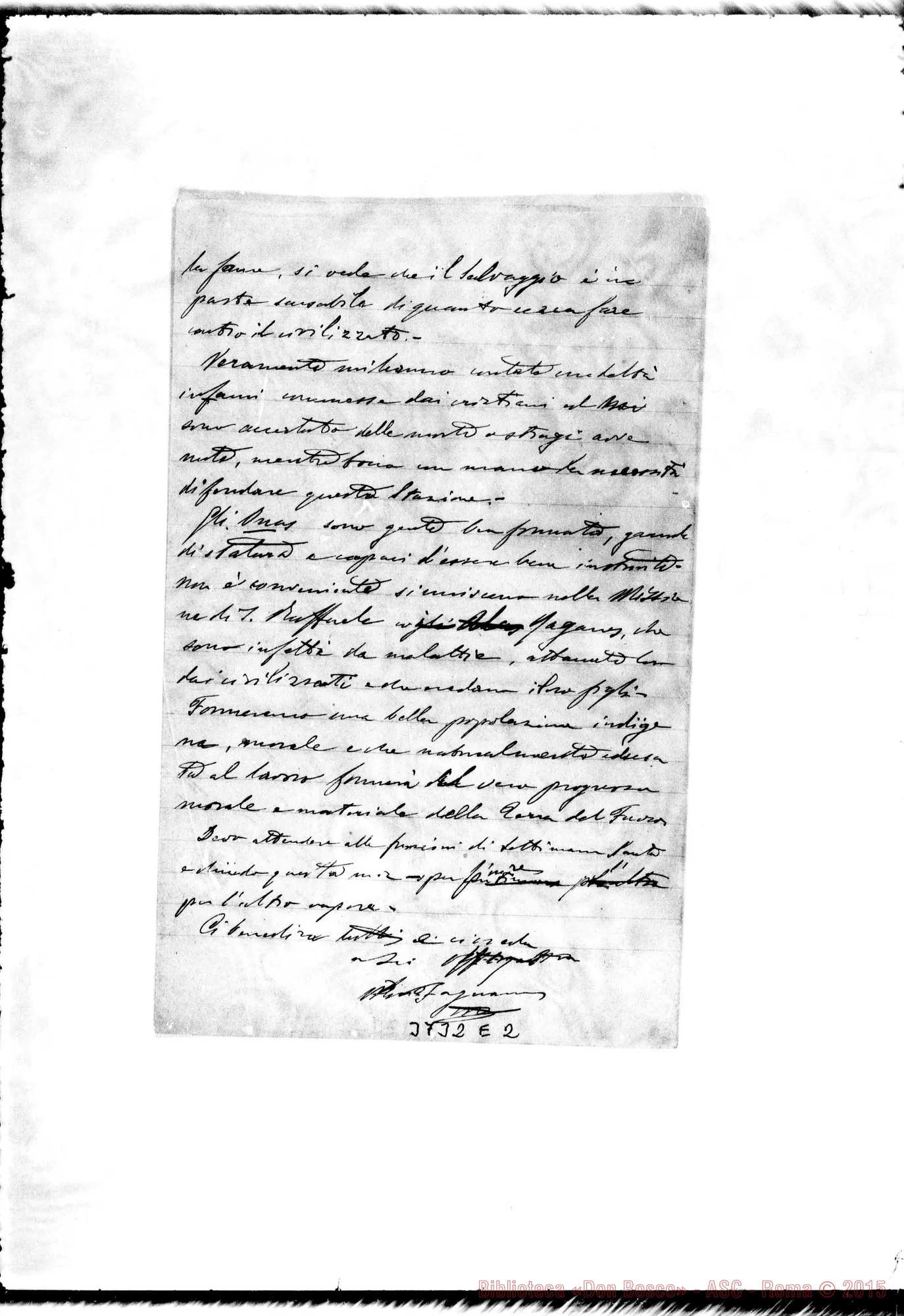 Fotogramma E 2 — « « Puntarenas, 17-03-1893 Con trascrizione