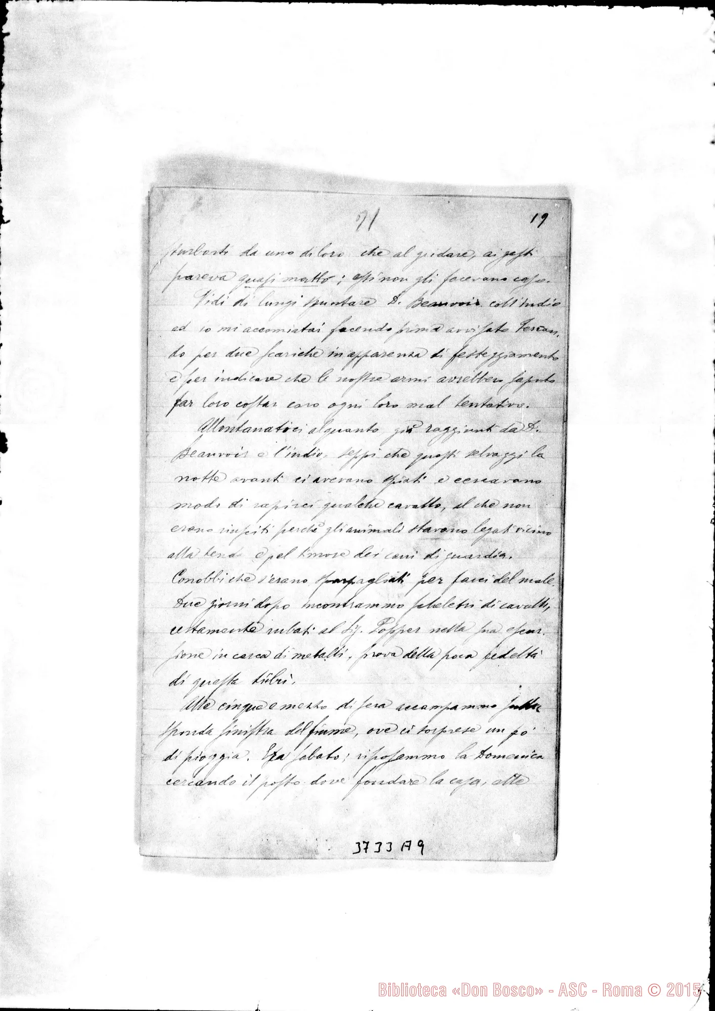 Fotogramma A 9 — « « Puntarenas, 17-03-1893 Con trascrizione