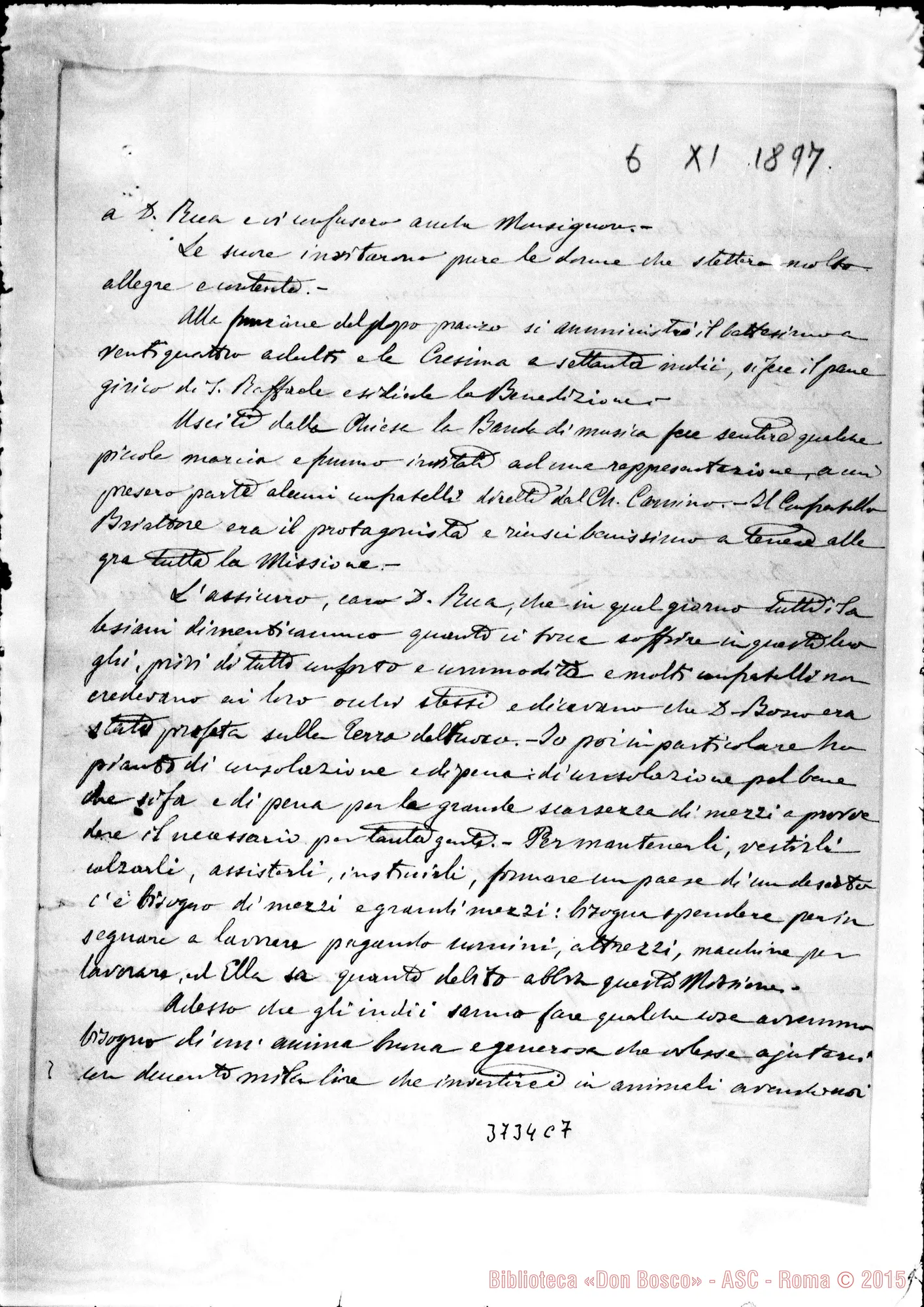 Fotogramma C 7 — « « Puntarenas, 6-11-1897 Autogr. Rua