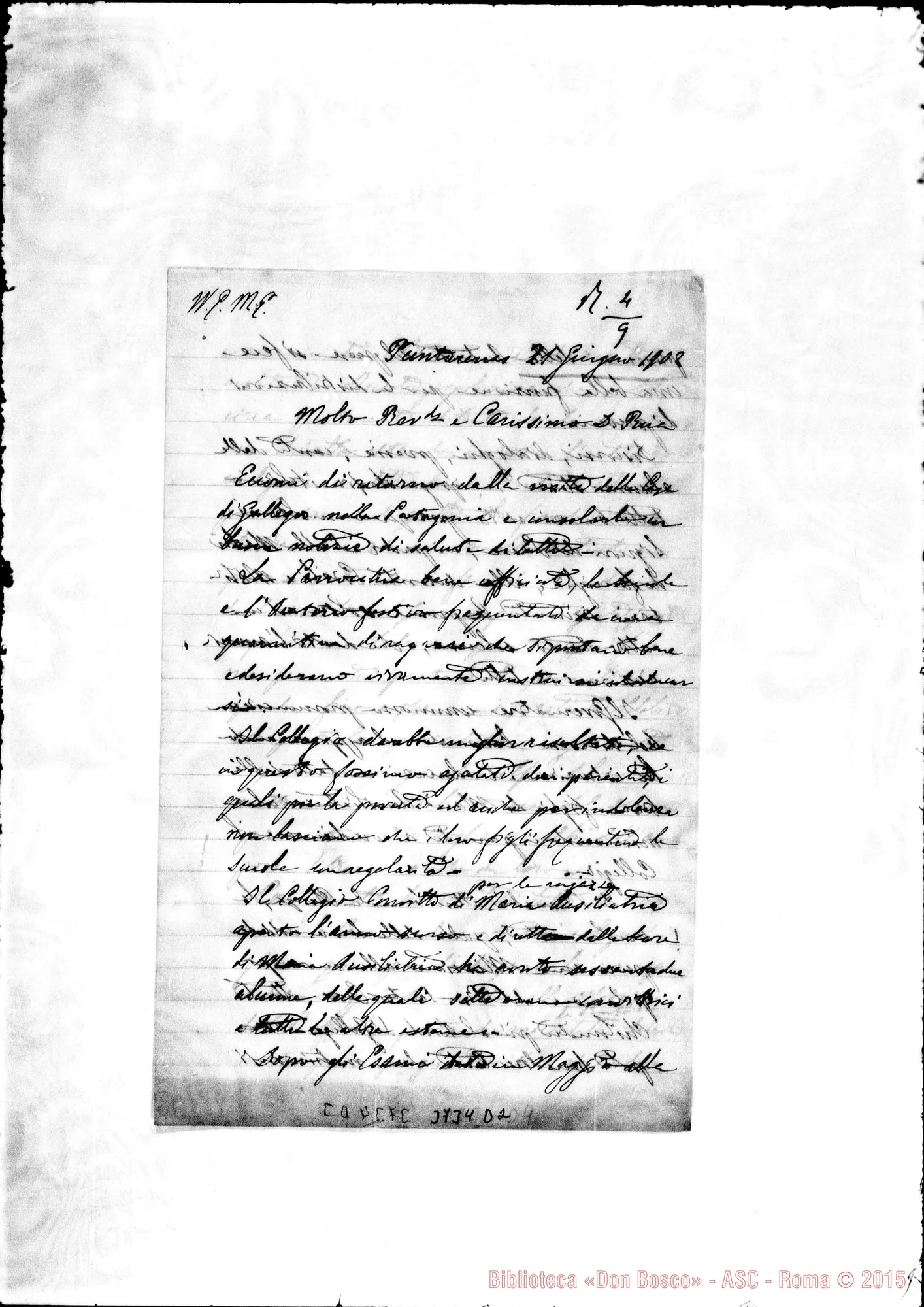 Fotogramma D 2 — « « Puntarenas, 21-06-1902 Autogr. Rua