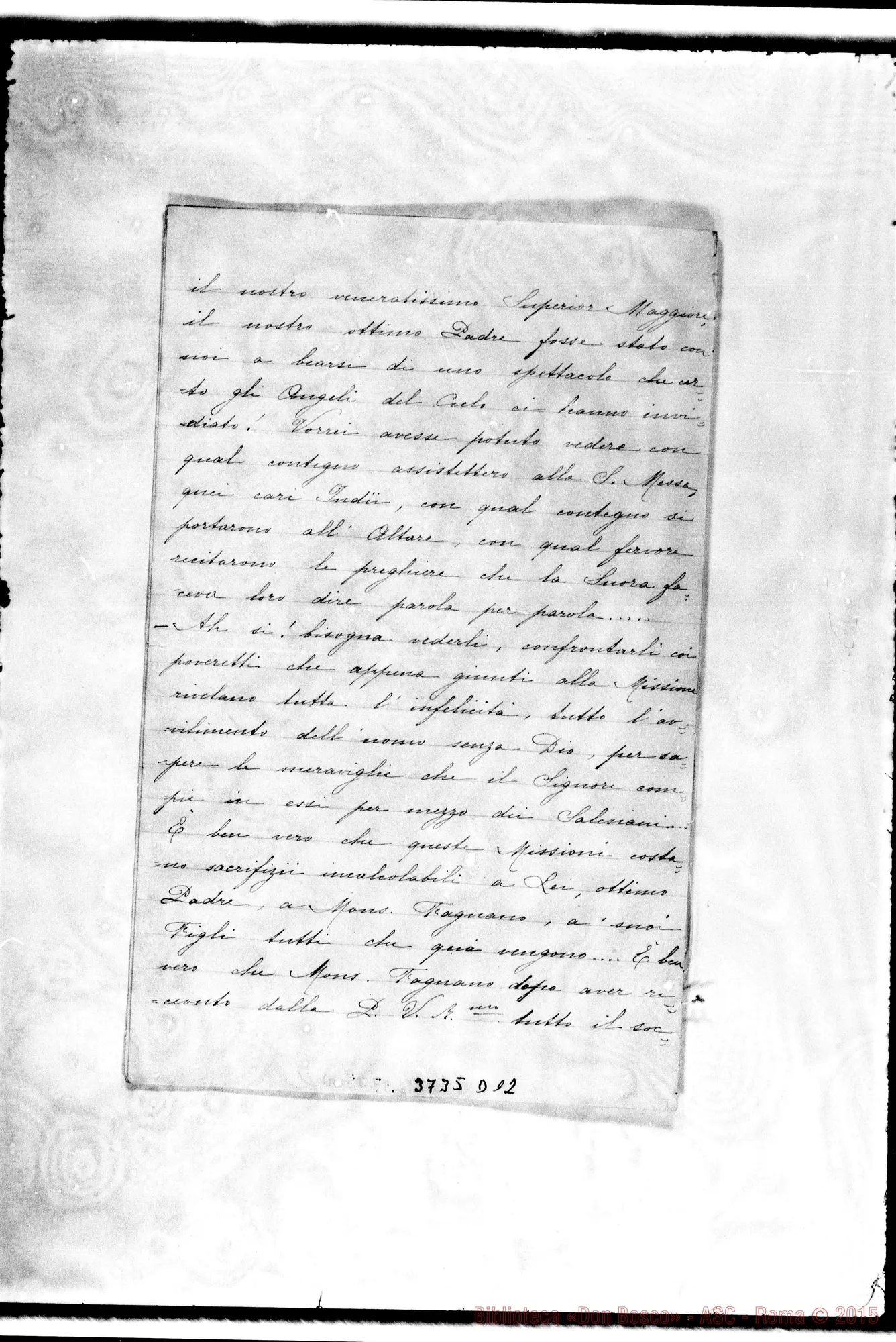 Fotogramma D 12 — Felicina, FMA Puntarenas, 9-07-1896 Autogr. Rua