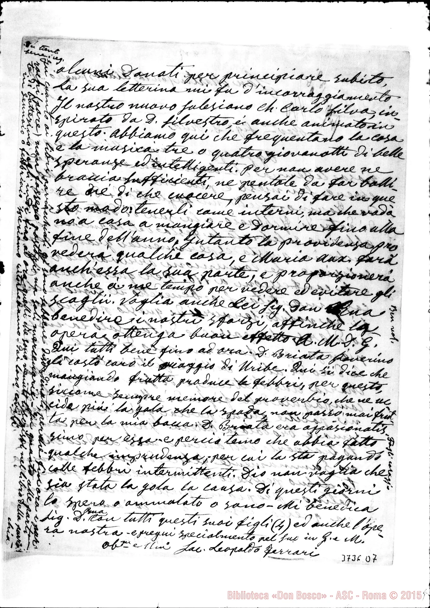 Fotogramma D 7 — « « San Martin, 31-07-1896 Autogr. Rua