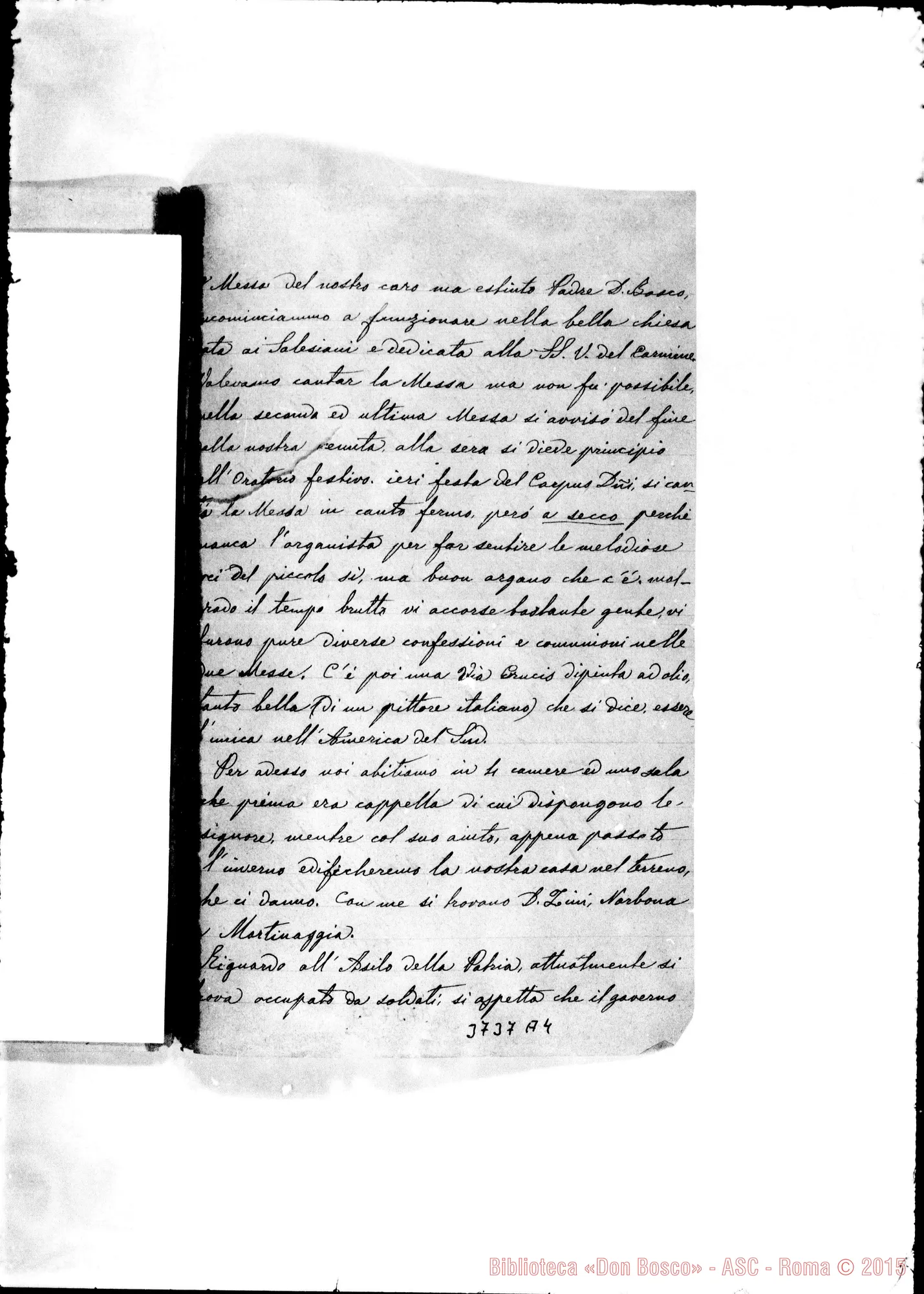 Fotogramma A 4 — Ferrerò Antonio, SDB Chuchunco, 29-05-1891 Autogr. Rua