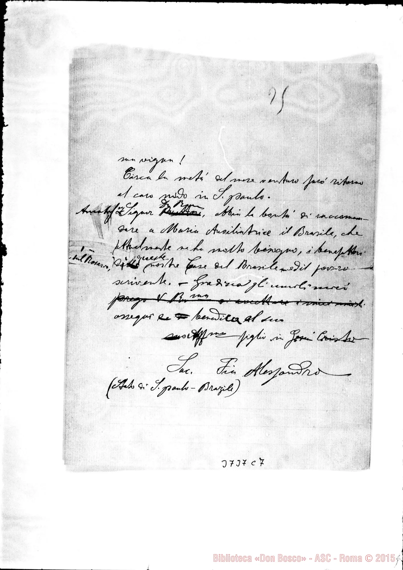 Fotogramma C 7 — Fia Alessandro Musso, SDB Araraquara, 15-10-1893