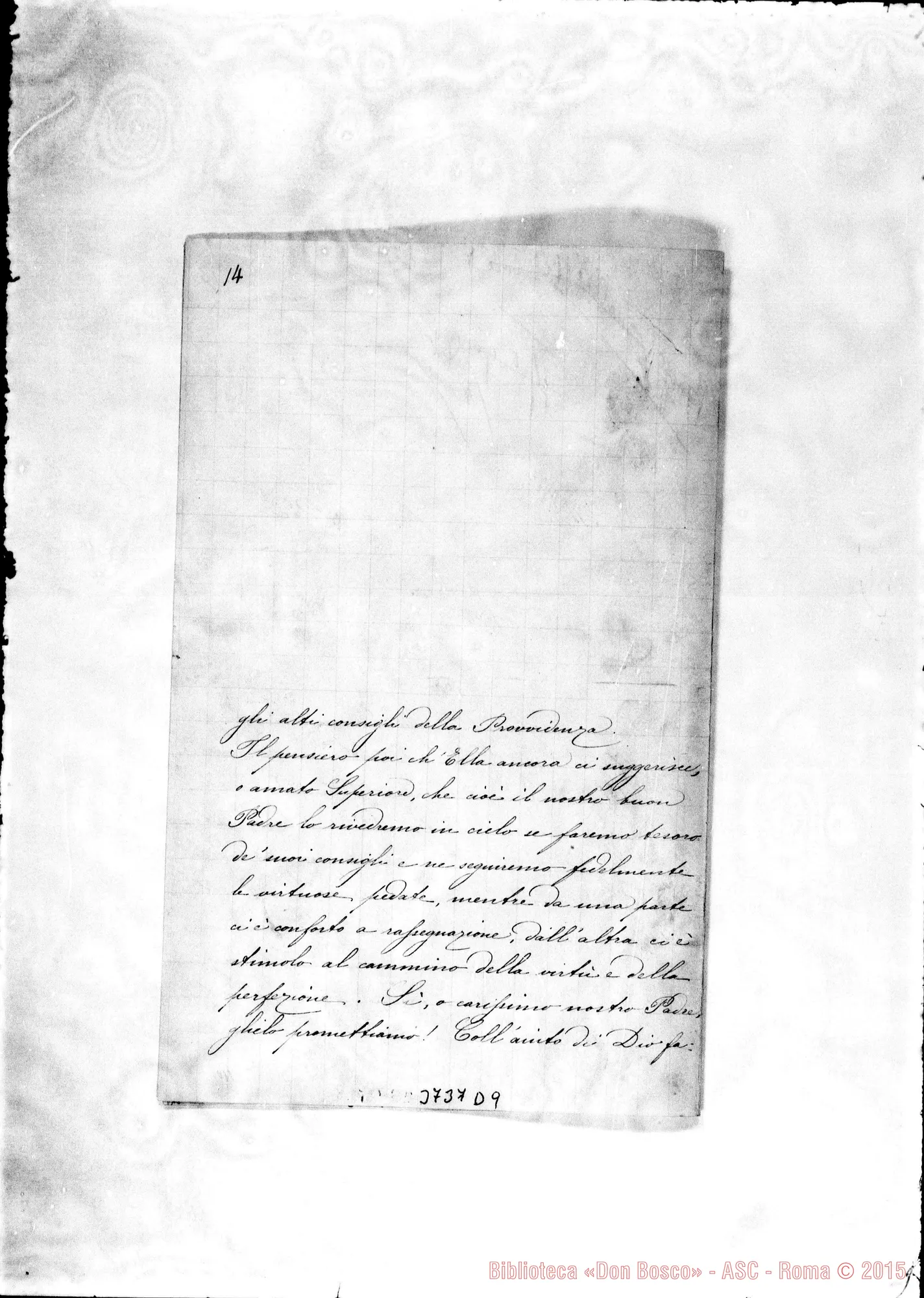 Fotogramma D 9 — Figlie di M. Ausiliatrice B. Cornalese, 4-02-1888