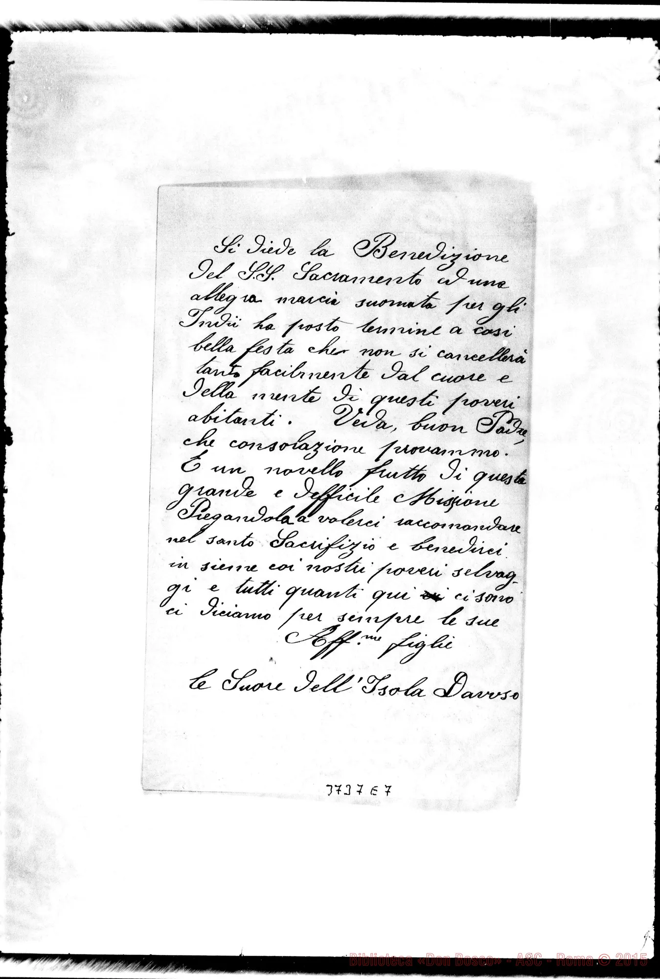 Fotogramma E 7 — « « Dawson, 23-05-1895 Autogr. Rua