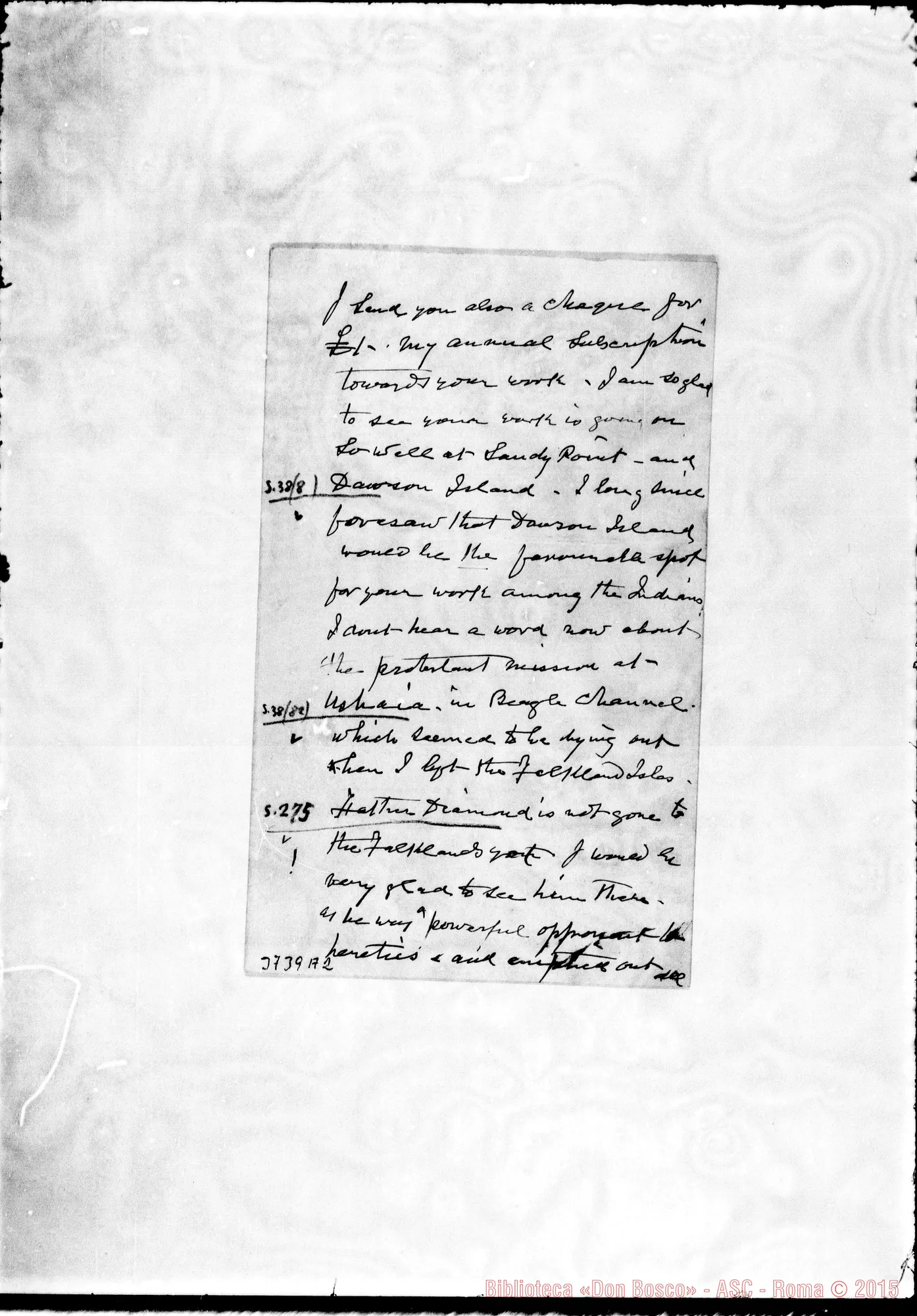 Fotogramma A 2 — « « St. M. Blackile, 14-12-1892 Autogr. Rua