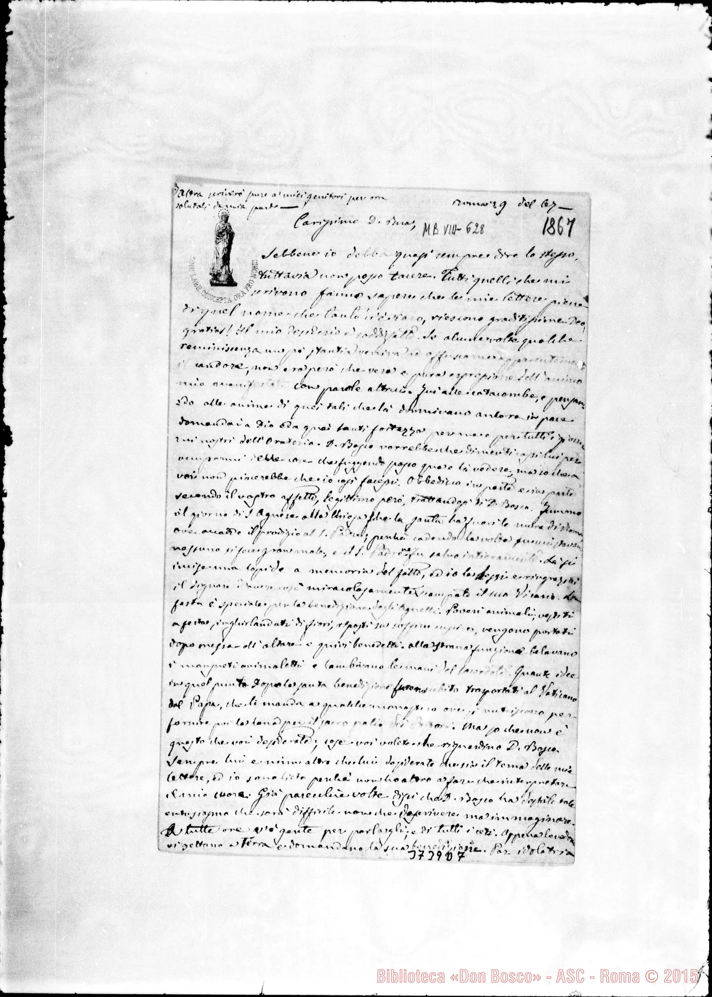 Fotogramma D 7 — « « « Roma, 29-01-1867