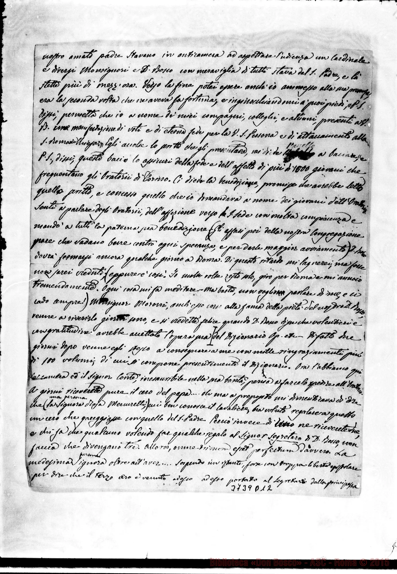 Fotogramma D 12 — « « « Roma, 6-02-1867