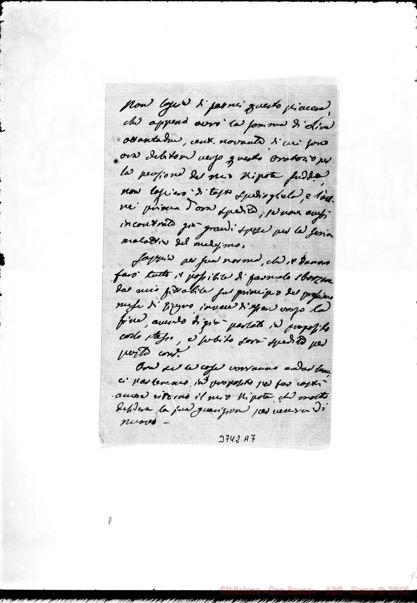 Fotogramma A 7 — Gallenzi Giovanni, sac. Trecate, 14-05-1867